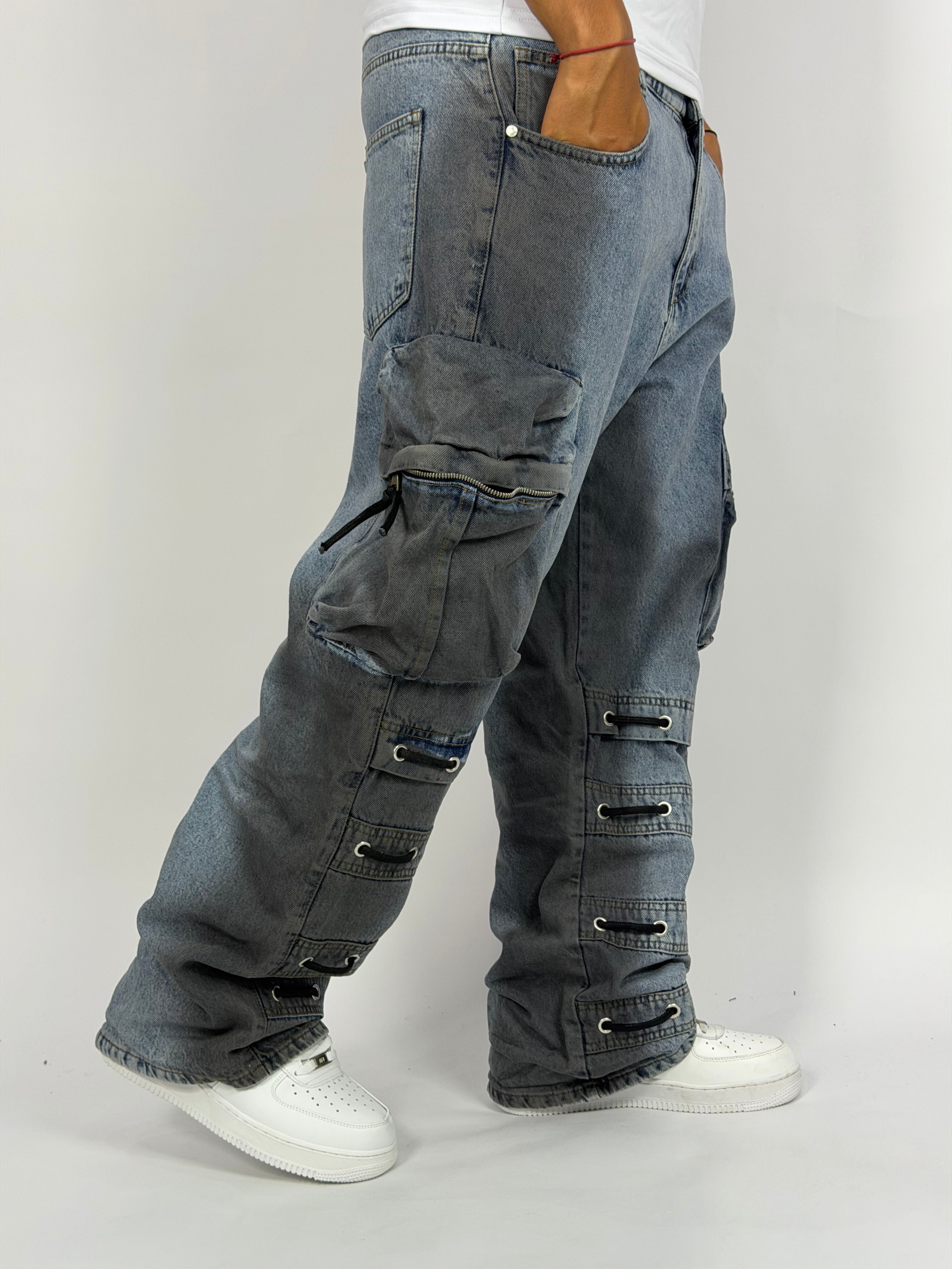 Jean ORIGINAL Cargo Oversize – Tactical Lace Edition