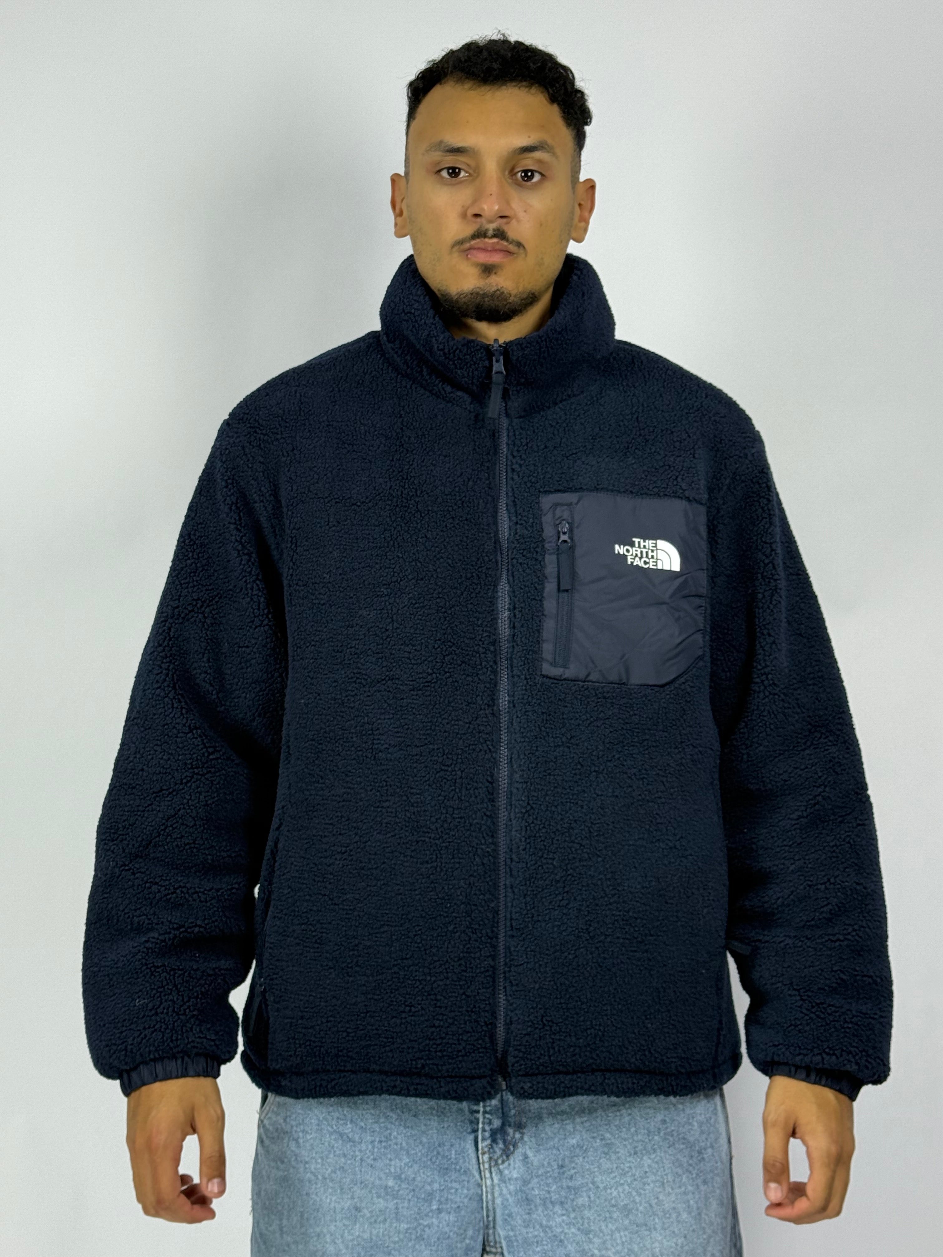 Veste TNF Double Face 1ʳᵉ Qualité – Style Réversible & Confort Premium Bleu