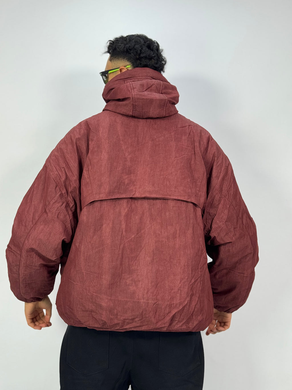 Veste Parka Homme Rouge Terre – Volume Utility à Capuche