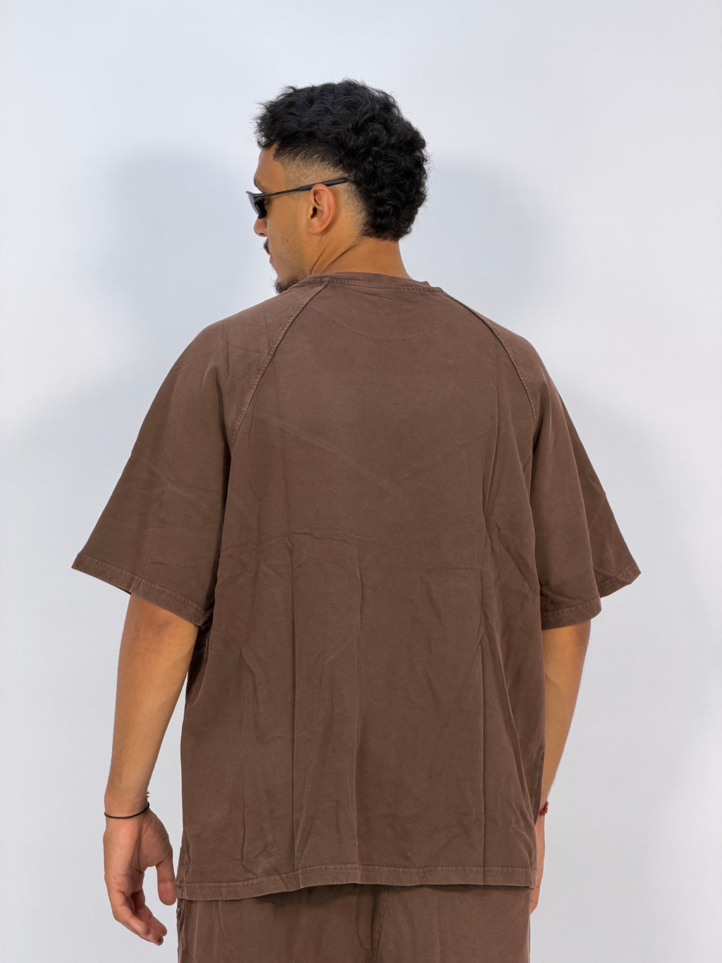 Ensemble “OCEAN DUST” Marron Foncé – T-Shirt + Short Cargo Streetwear