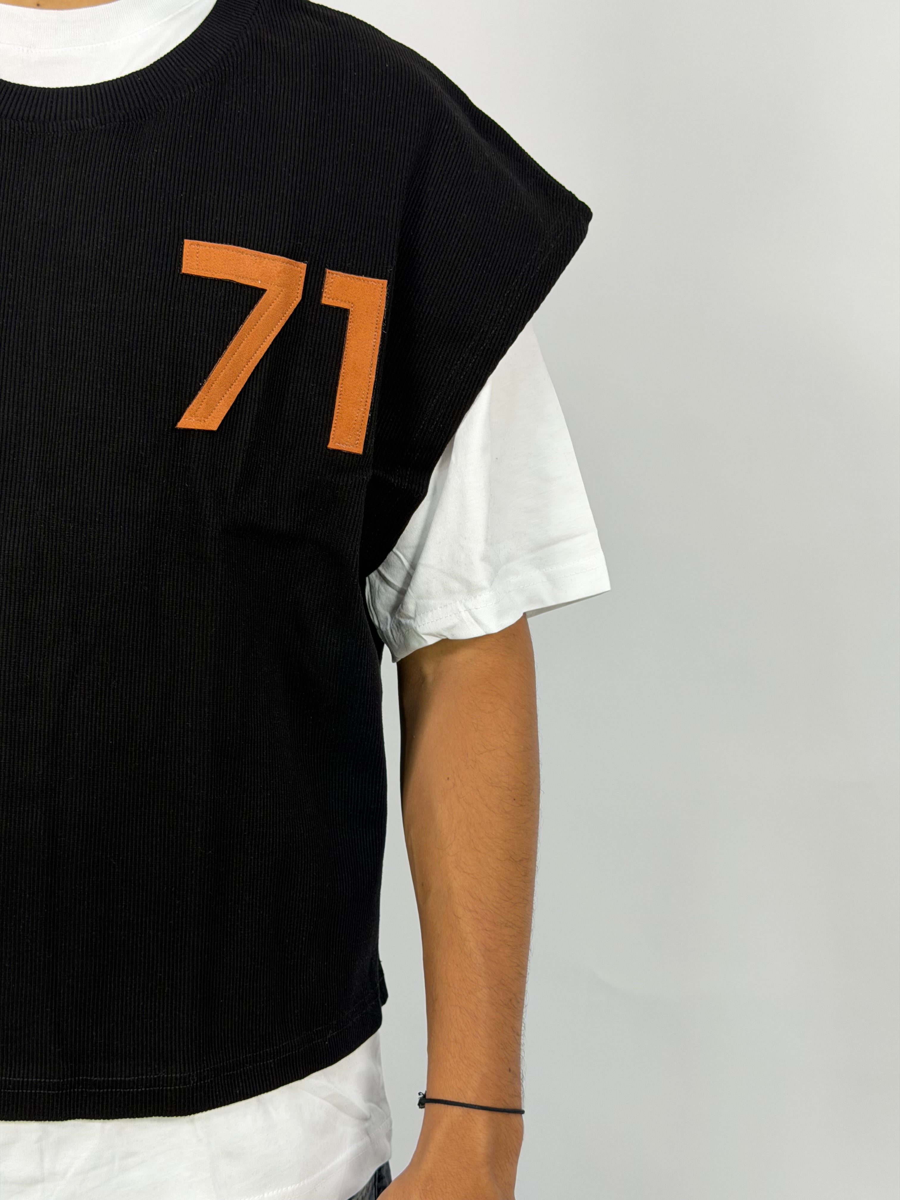 T-shirt Double Layer Noir – 71 Urban Edition