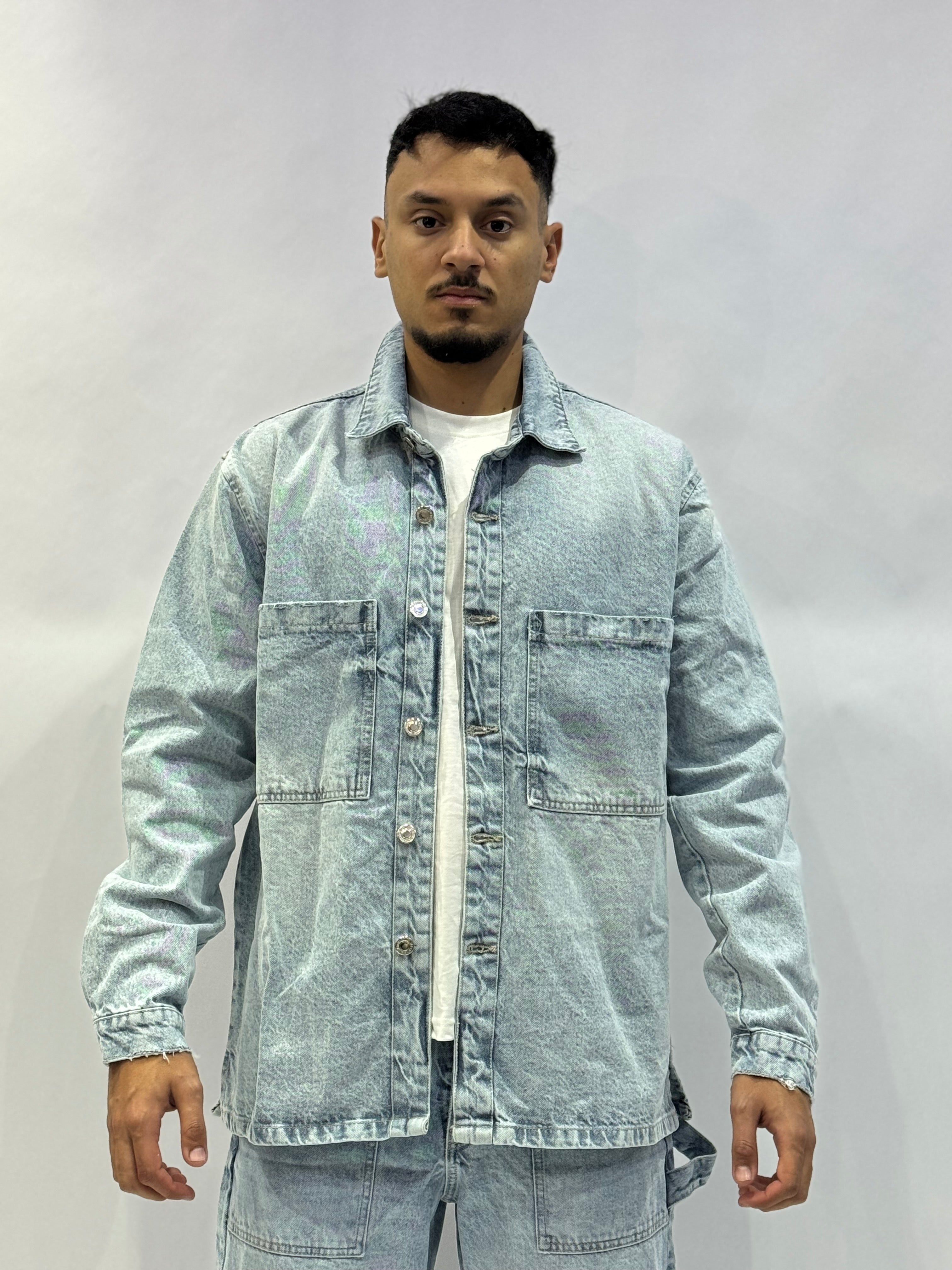 Ensemble Denim Oversize Premium – Veste & Jean Cargo