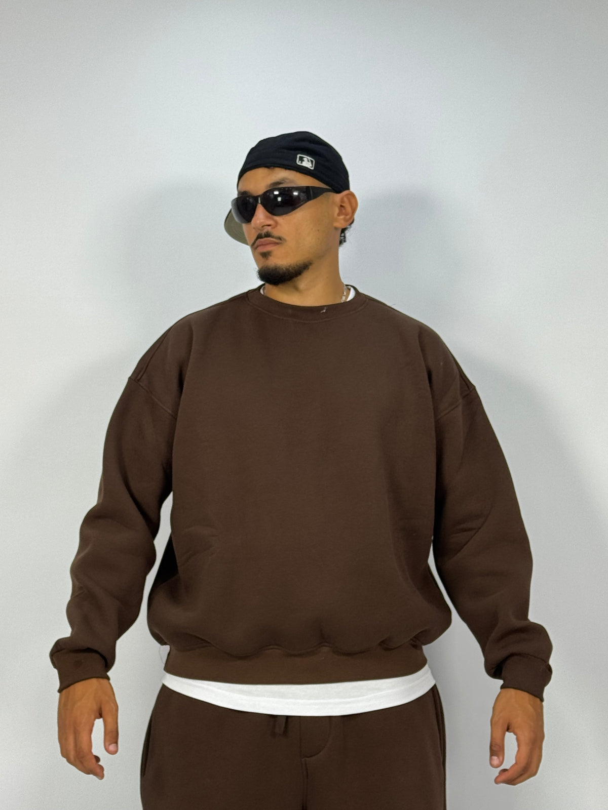 Ensemble Streetwear Oversize Marron – Sweat & Pantalon