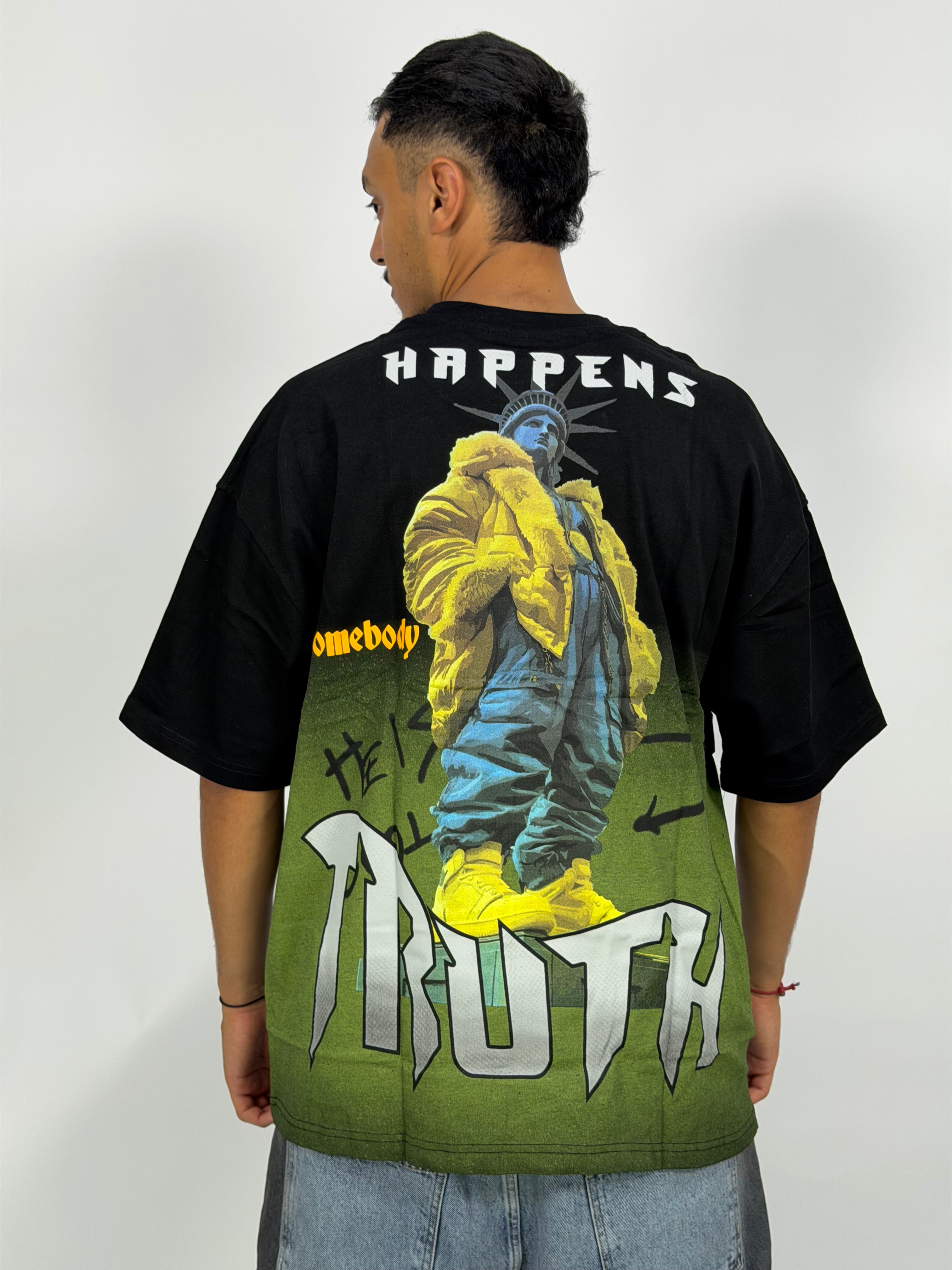 T-shirt ORIGINAL Oversize Noir – TRUTH Street Graphic Edition