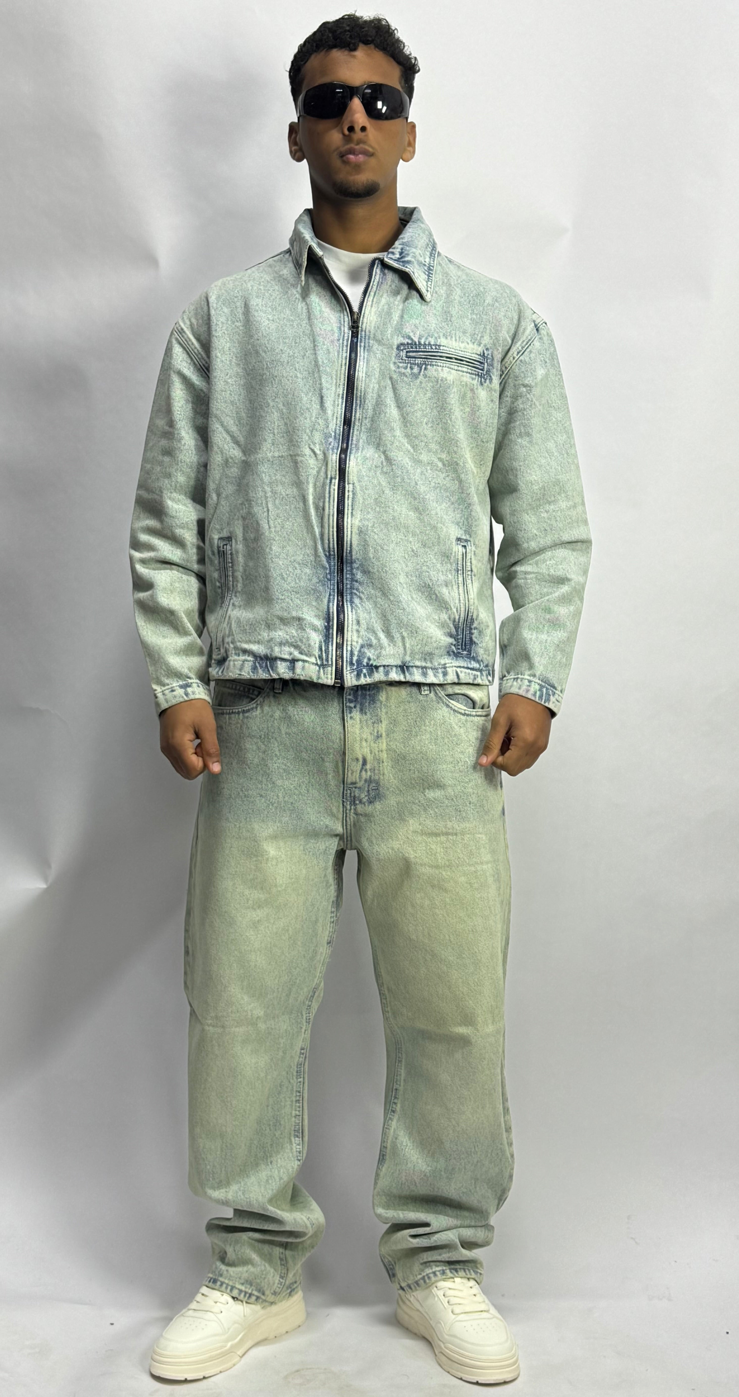 Ensemble Jean Premium Homme – Veste & Pantalon Denim Style Streetwear