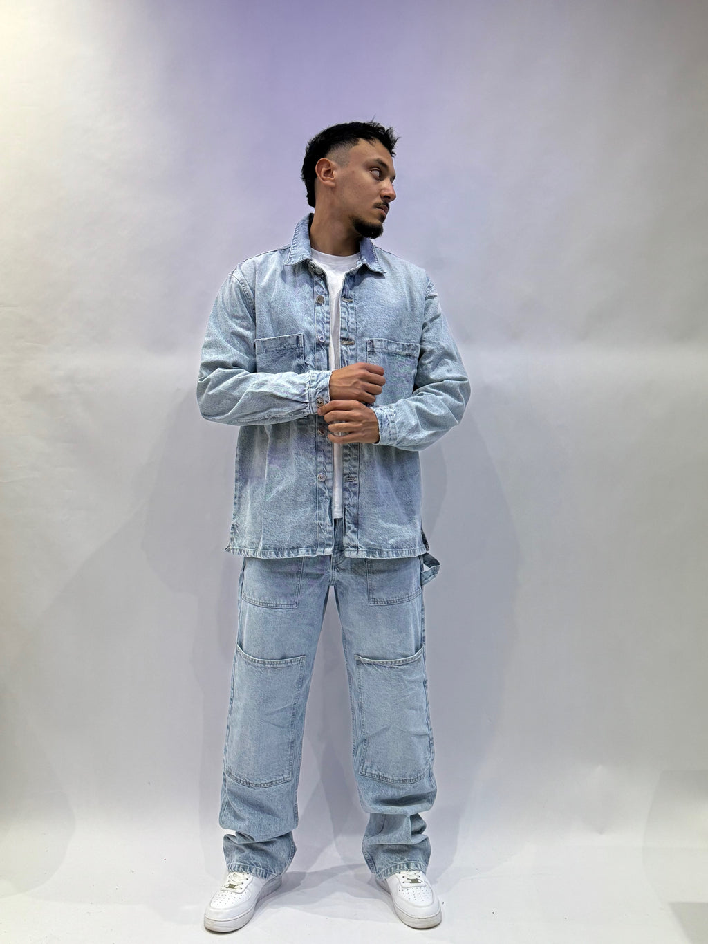 Ensemble Denim Oversize Premium – Veste & Jean Cargo