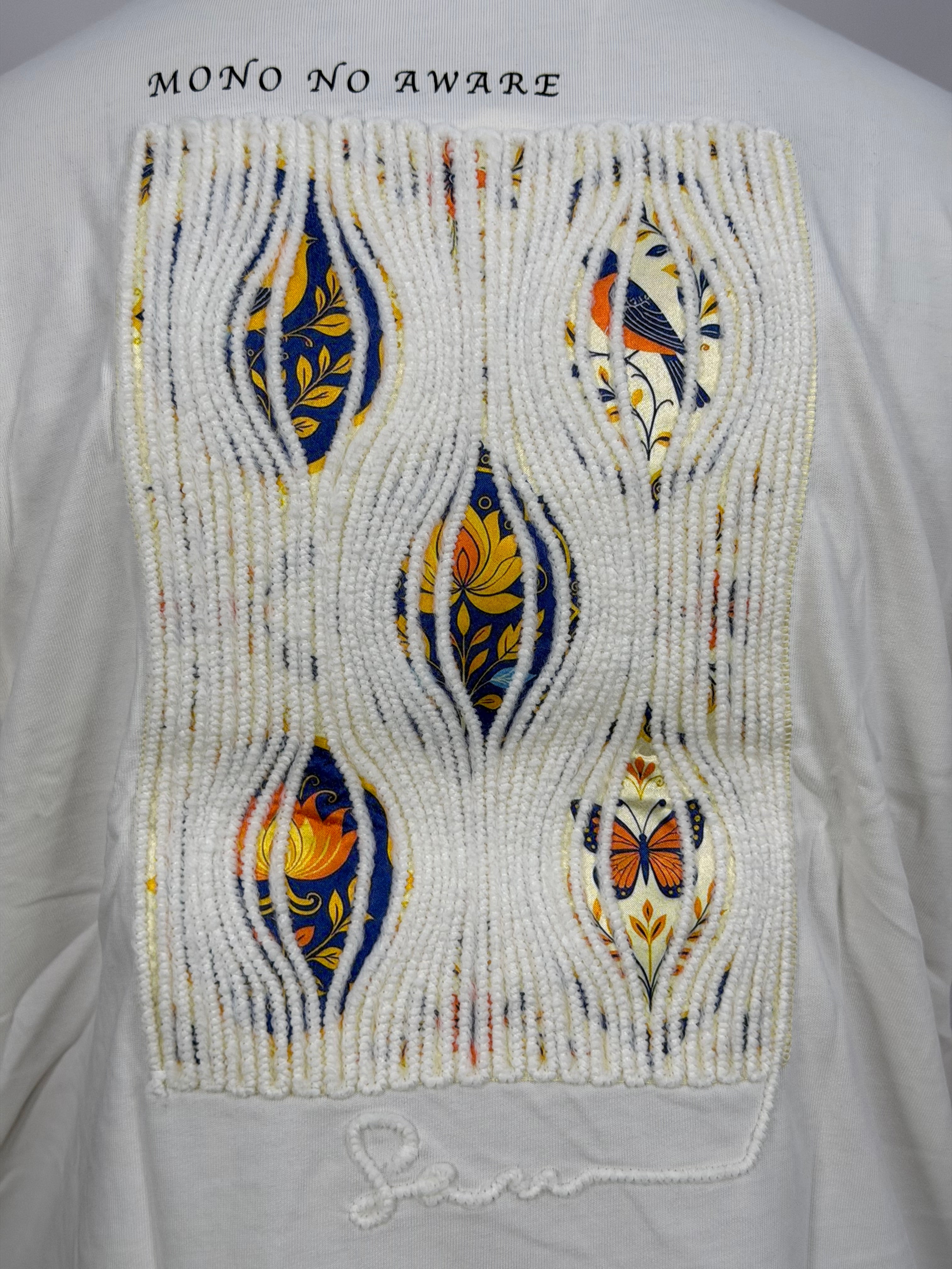 T-shirt ORIGINAL Oversize Blanc – Mono Art Texture Edition