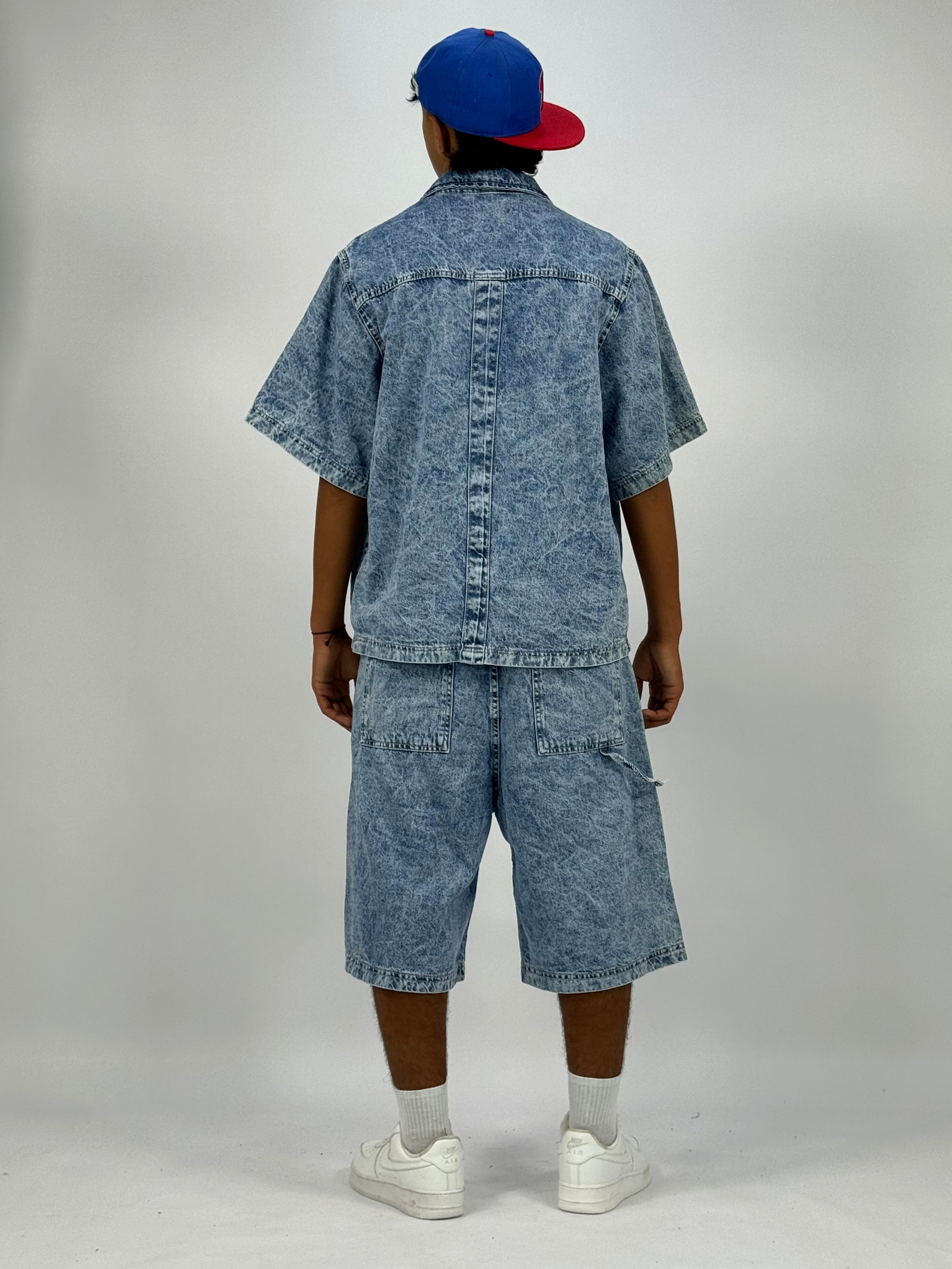 Ensemble Oversize en Jean Homme Bleu Ciel