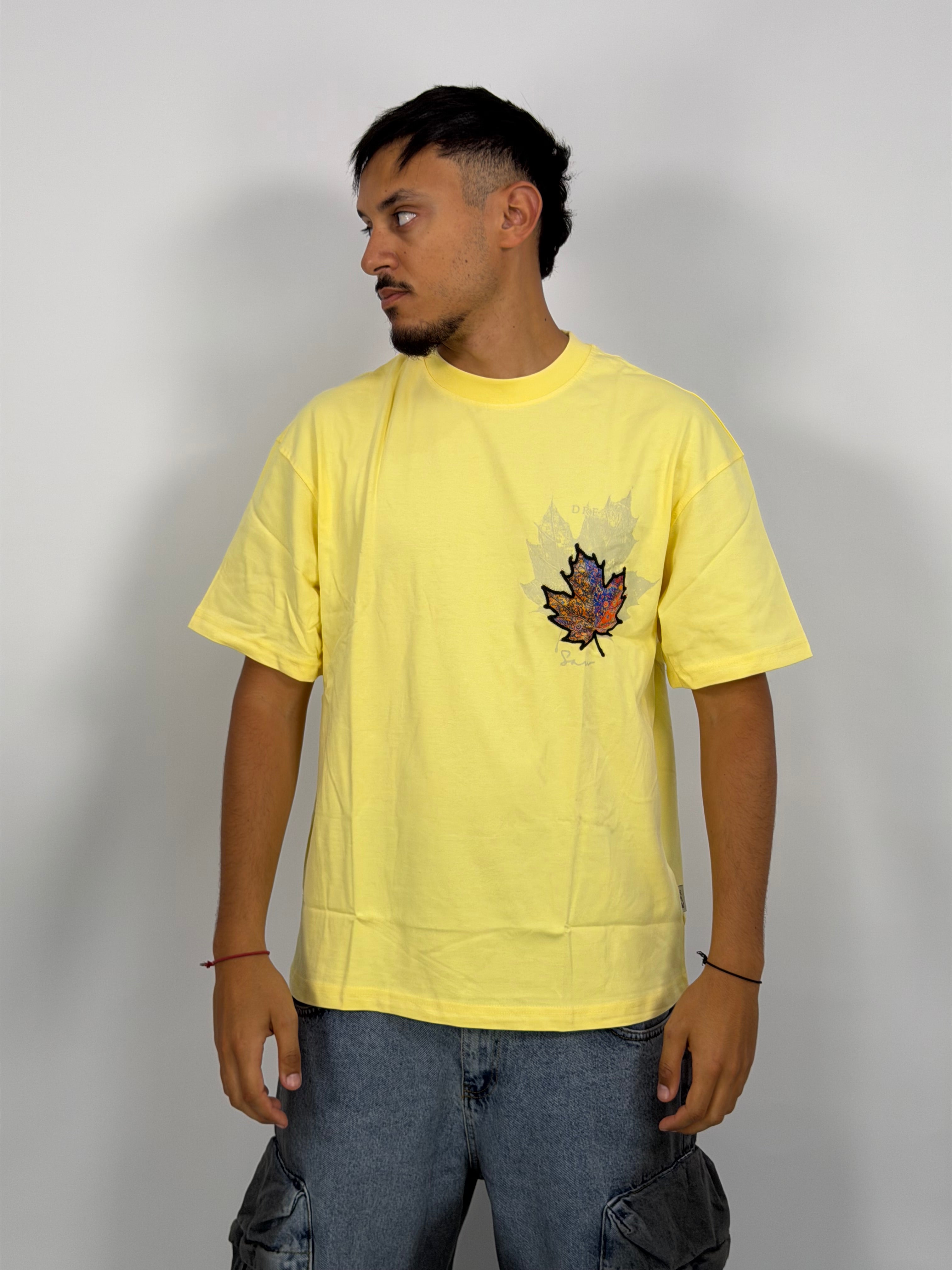 T-shirt ORIGINAL Oversize Jaune – Autumn Leaf Signature