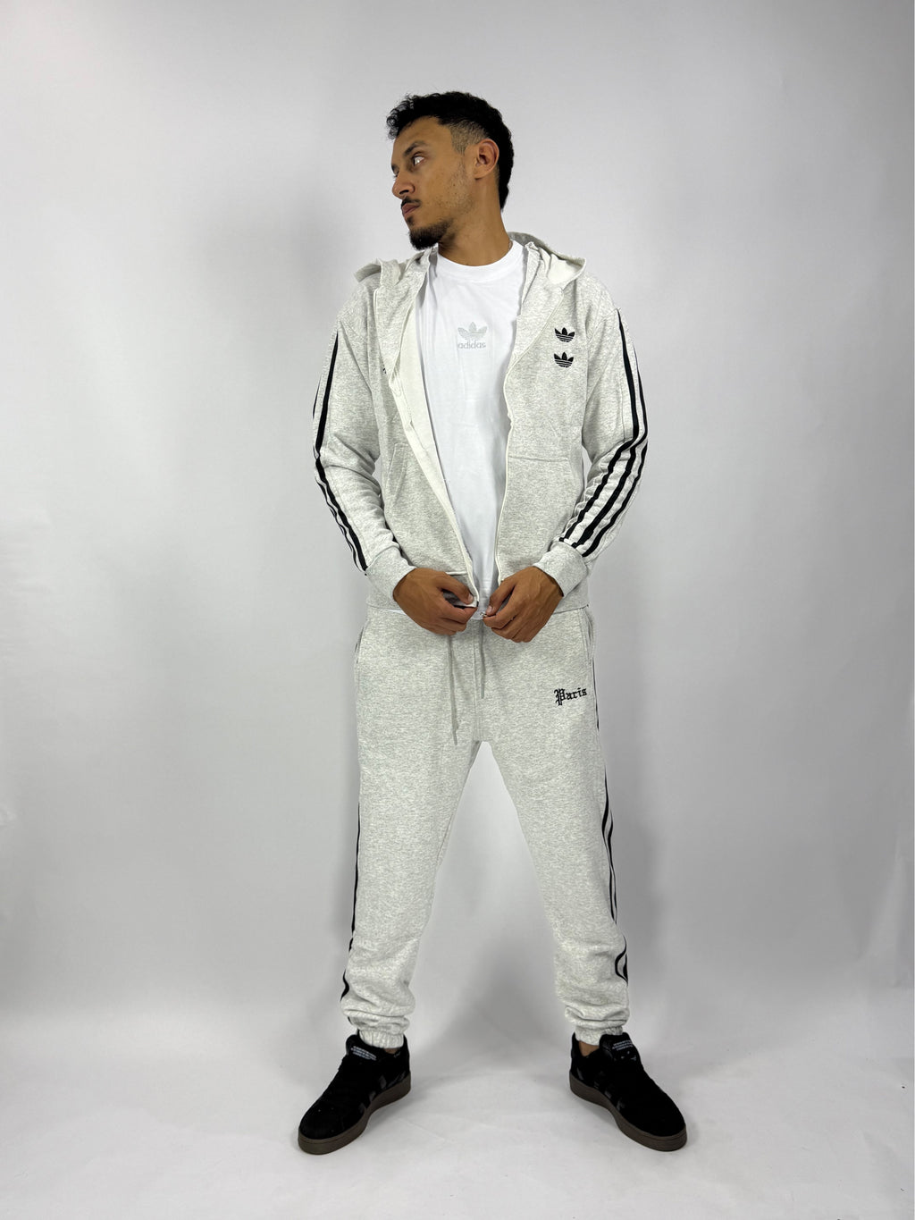 Ensemble 3 Pièces Gris Style Premium