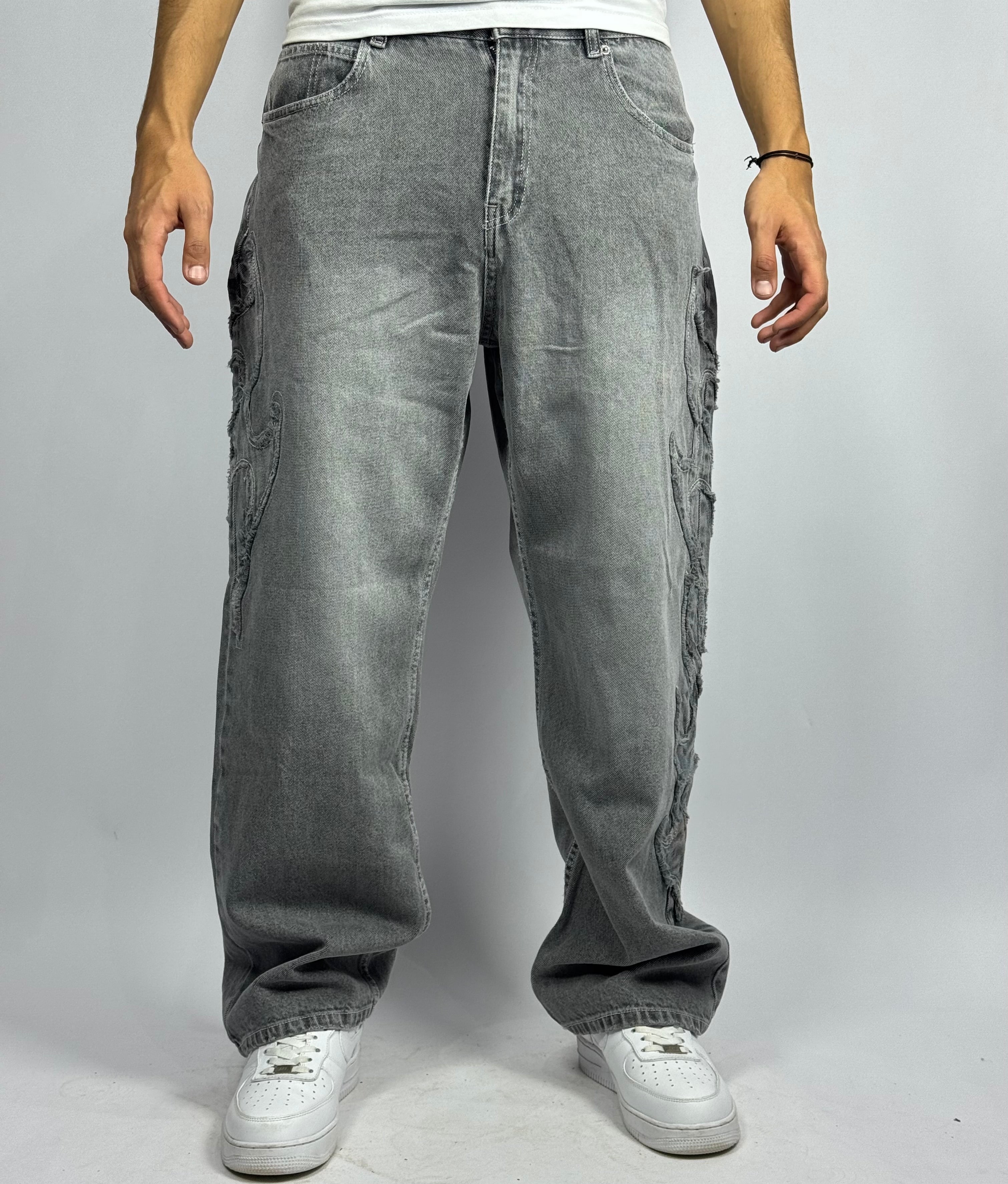 Jean Baggy 1 ère Qualité – Collection Broderie Flamme ( Model B)