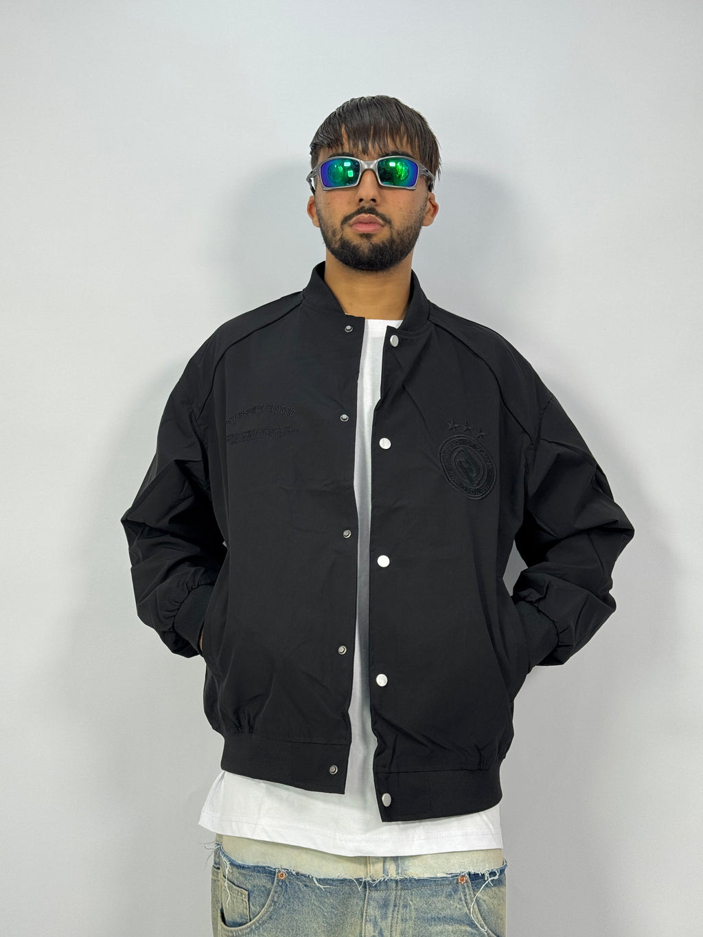 Veste Blouson Noir Monochrome – Urban Form