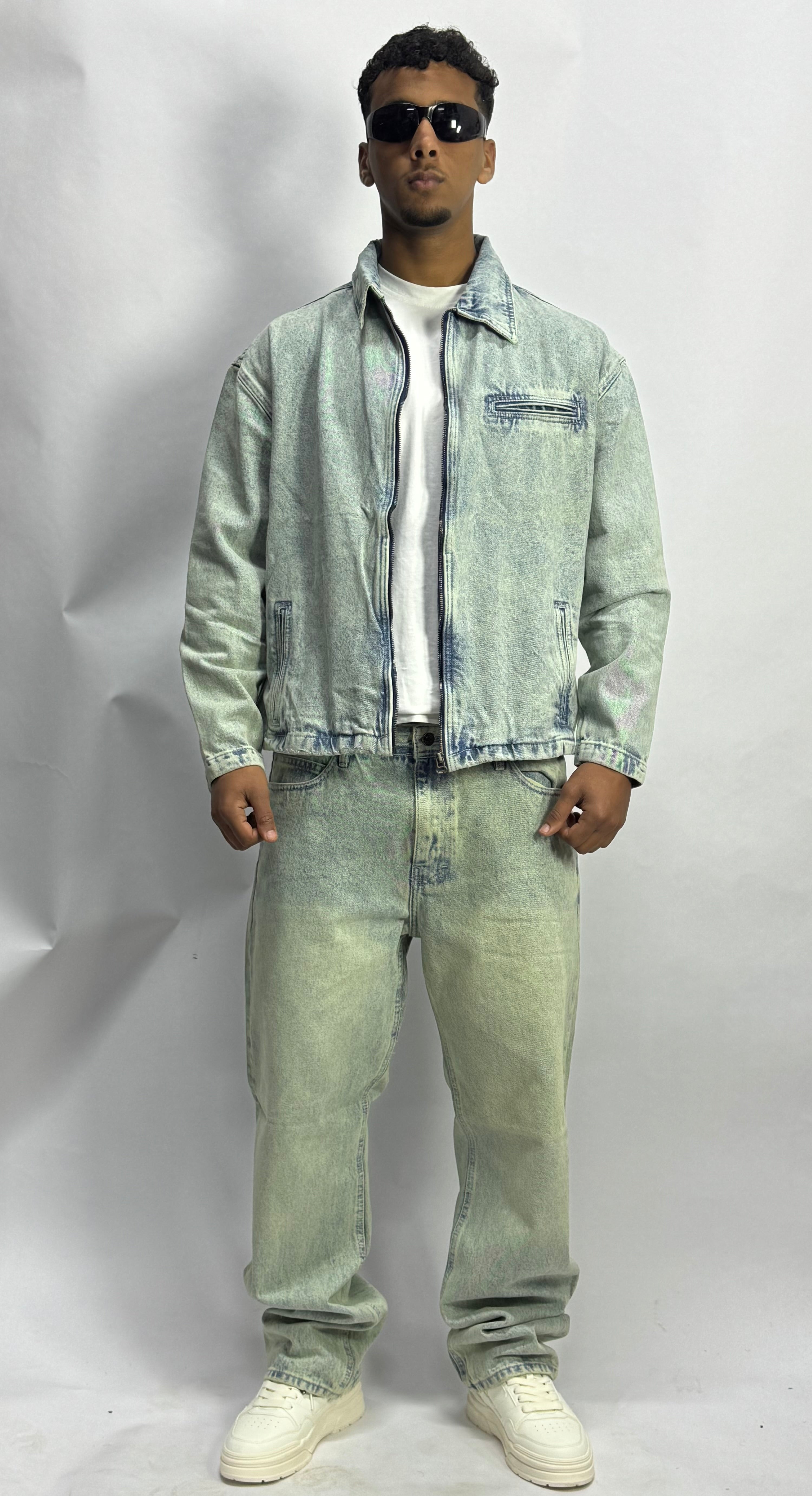 Ensemble Jean Premium Homme – Veste & Pantalon Denim Style Streetwear