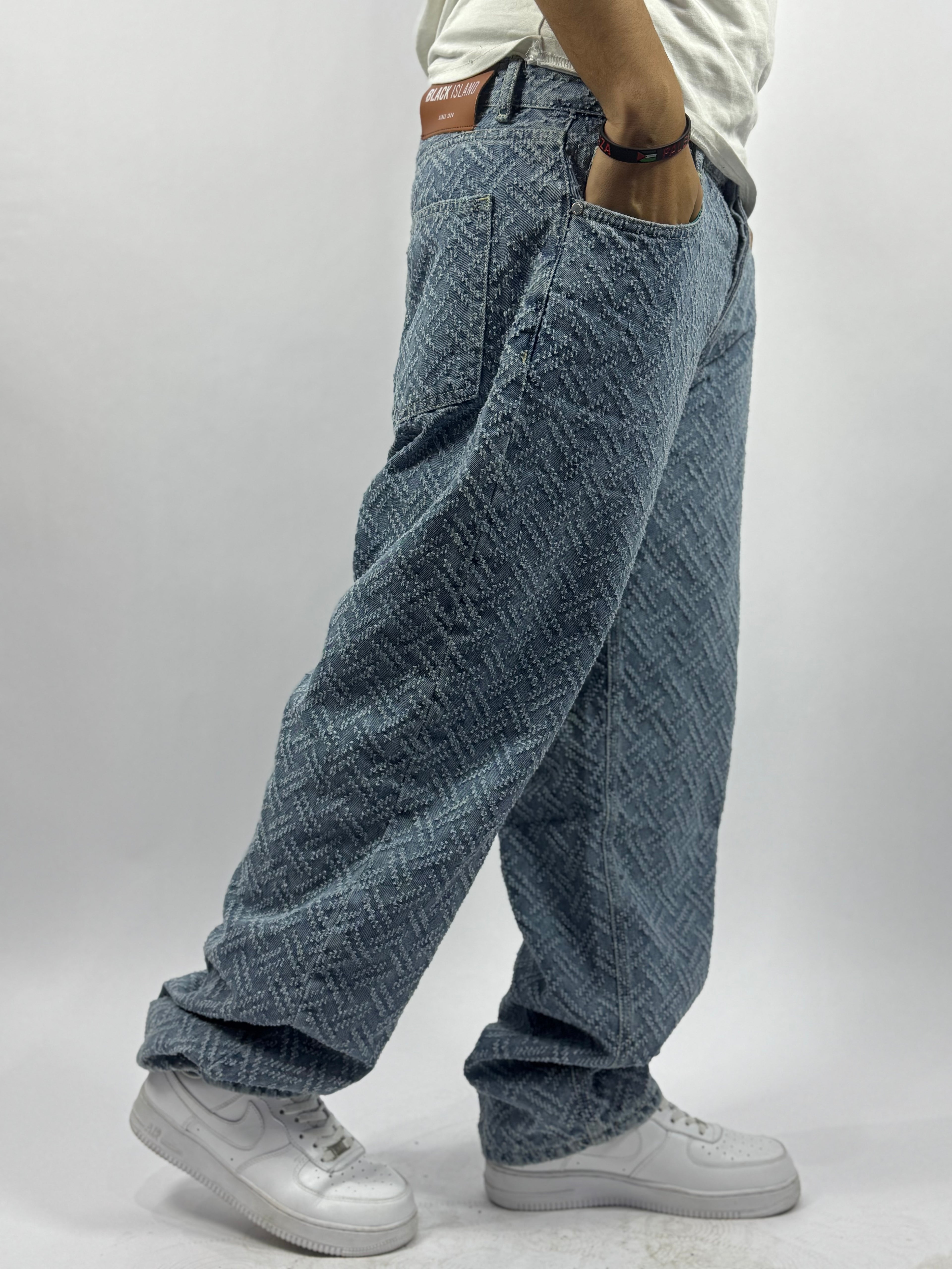 Jean Baggy Premium à Motifs Brodés ( Model B )