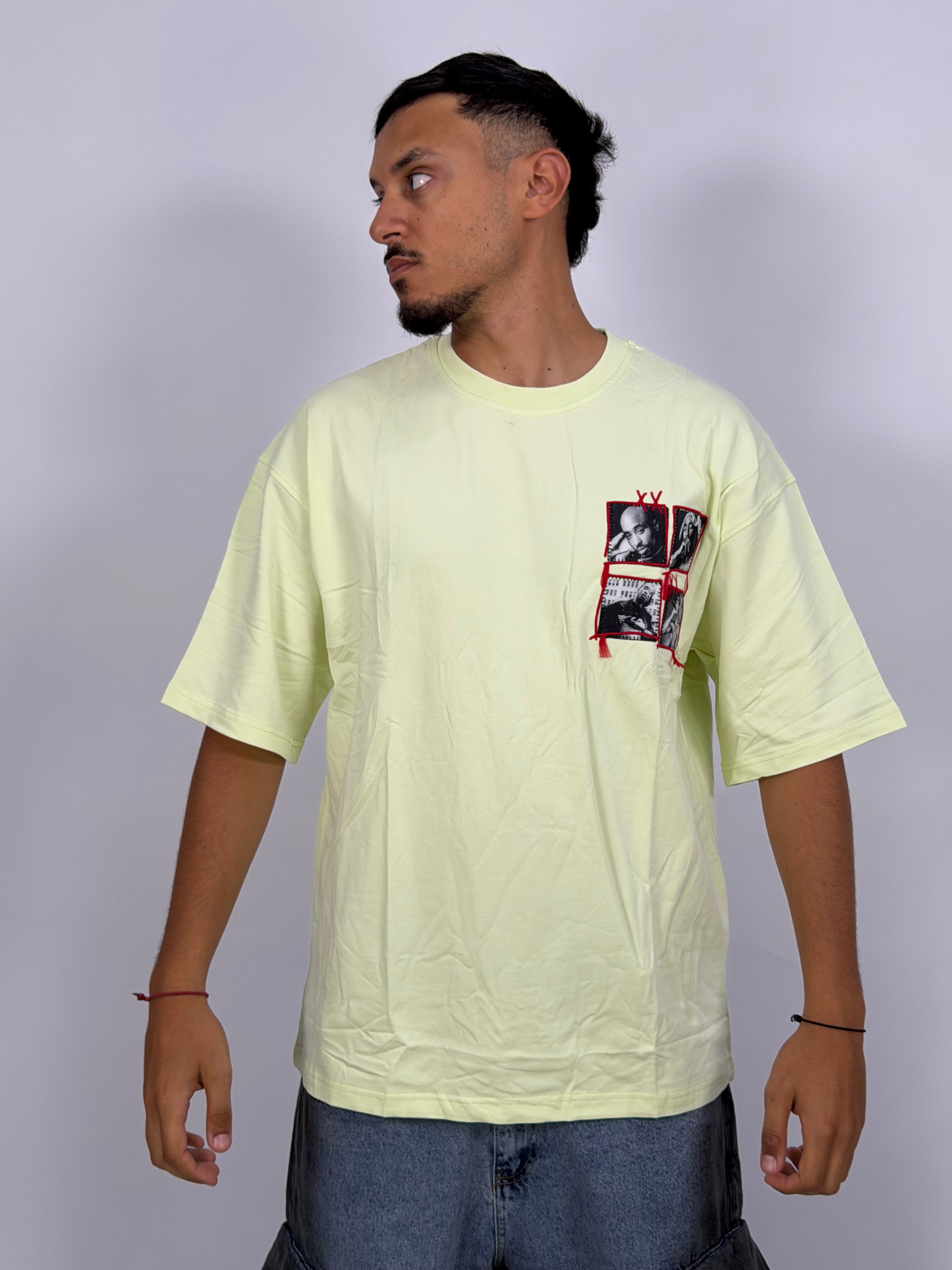 T-shirt ORIGINAL Oversize Jaune – Tupac Street Edition