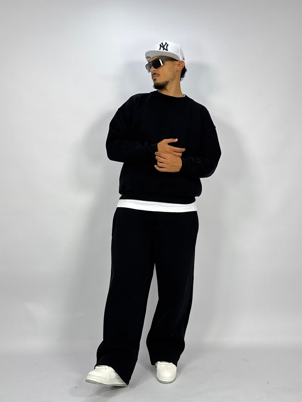 Ensemble Streetwear Oversize Noir – Sweat & Pantalon
