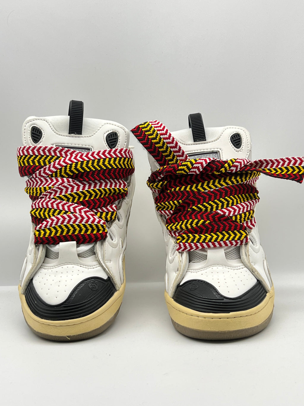 Sneakers ORIGINAL montantes blanches à lacets multicolores