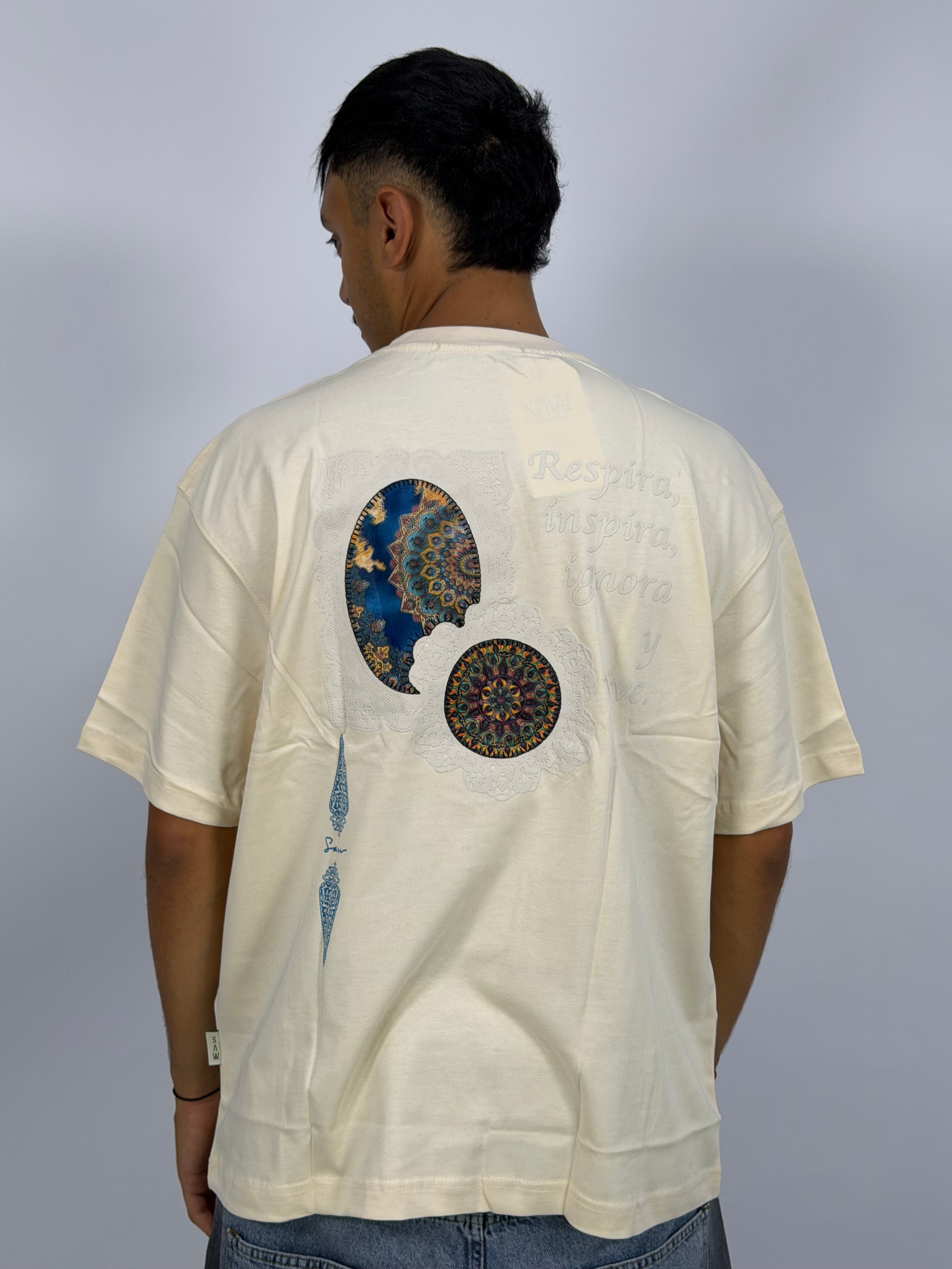 T-shirt ORIGINAL Oversize Crème – Mandala Signature Edition