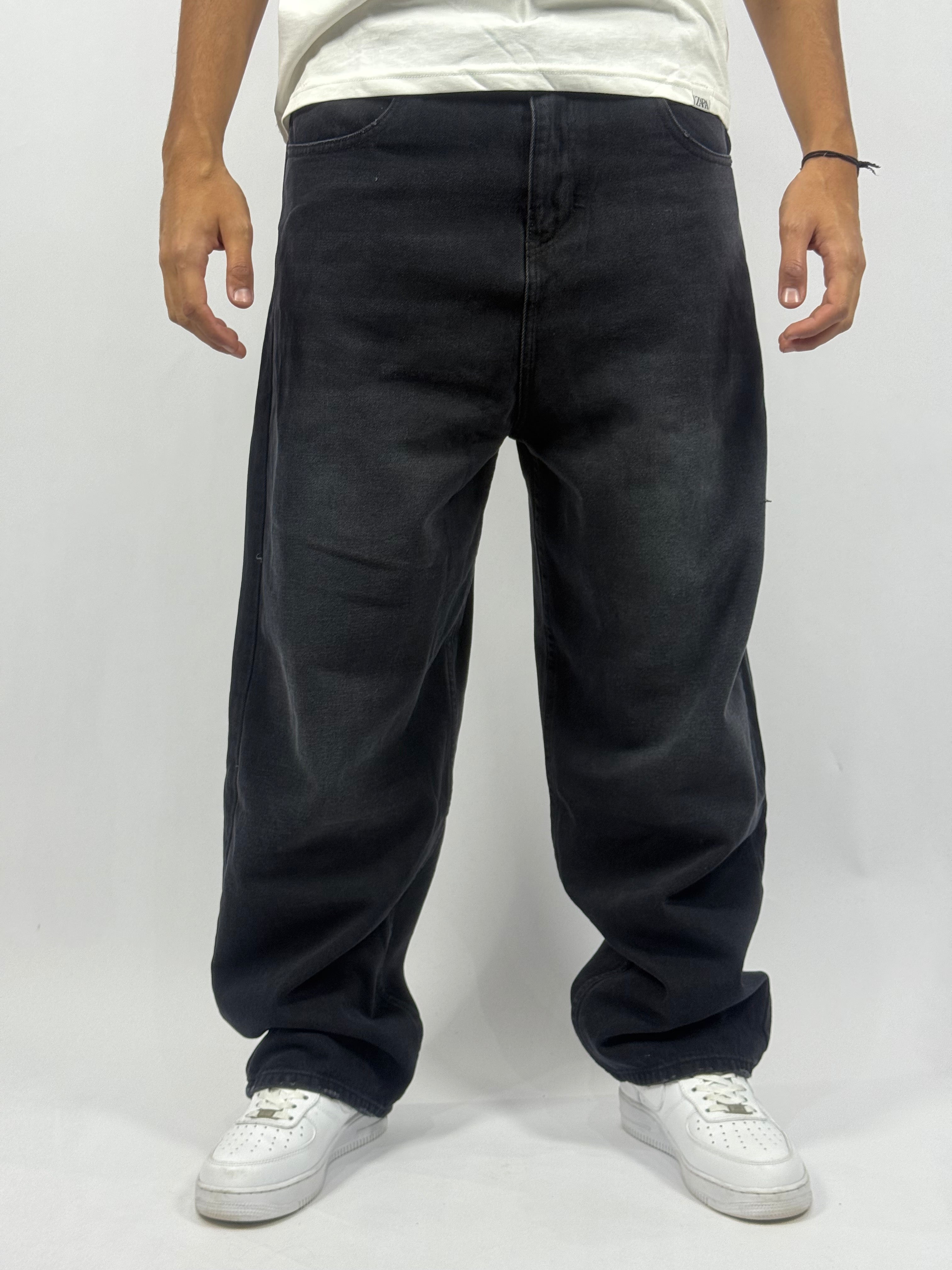 Jeans Noir Collection Street – Détails Contrastés | 1ère Qualité (Model B)