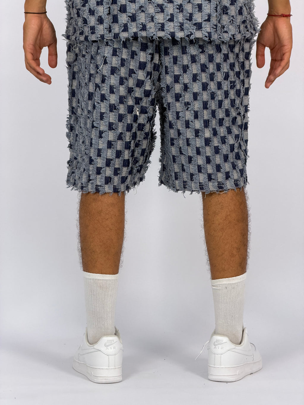 Ensemble “GRID RAW” (A) – Chemise + Short Texturé Premium