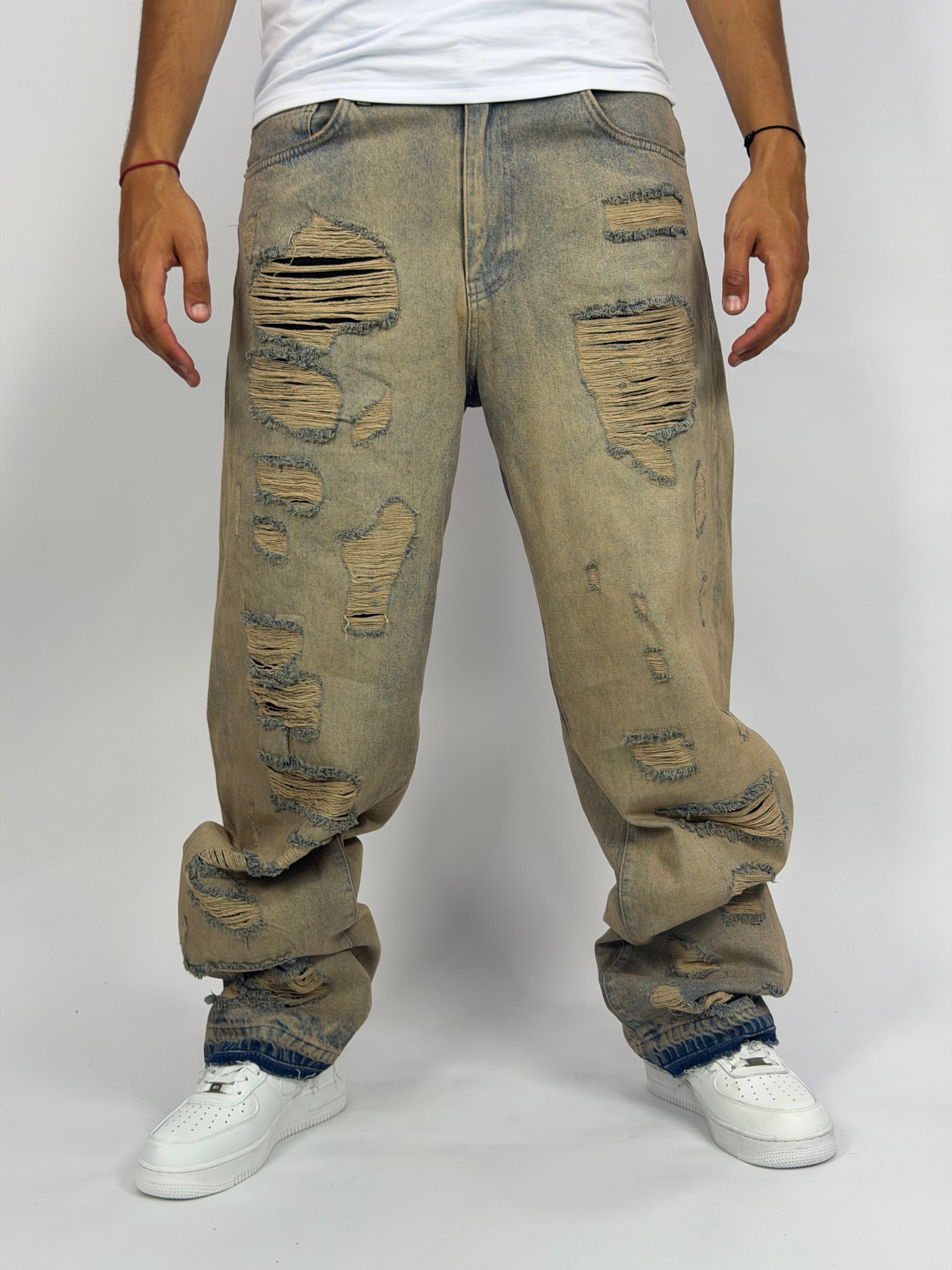 Jeans ORIGINAL Oversize Distressed – Sandstorm Vintage Edition