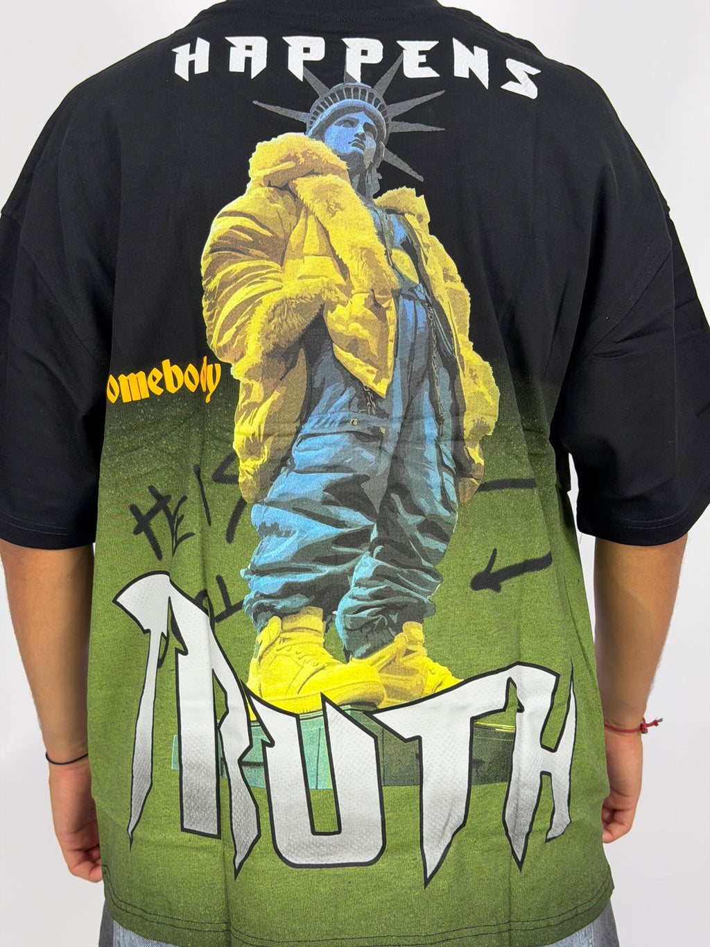T-shirt ORIGINAL Oversize Noir – TRUTH Street Graphic Edition