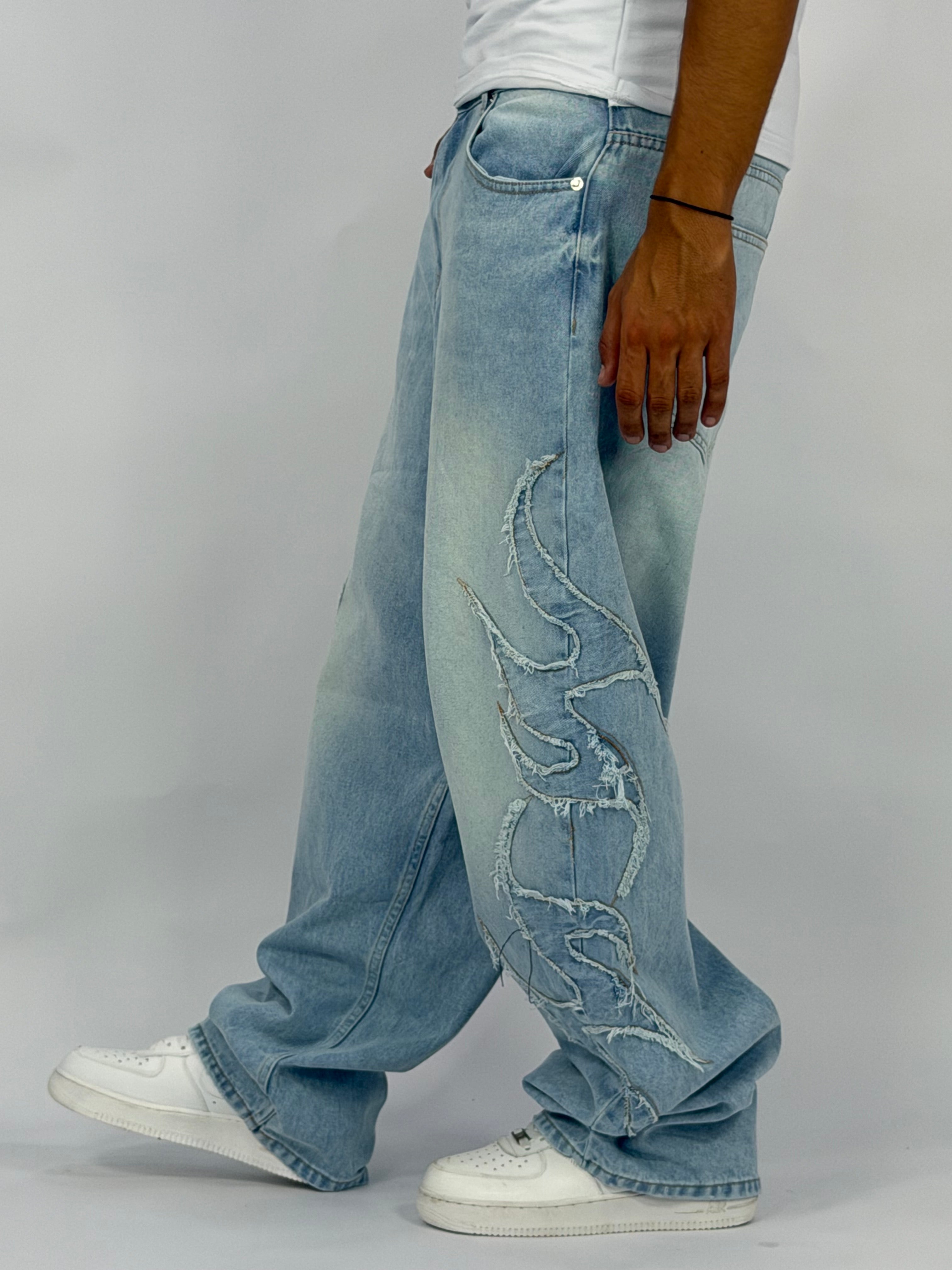 Jeans 1 ère Qualité Collection Flamme Bleu  – PREMIUM