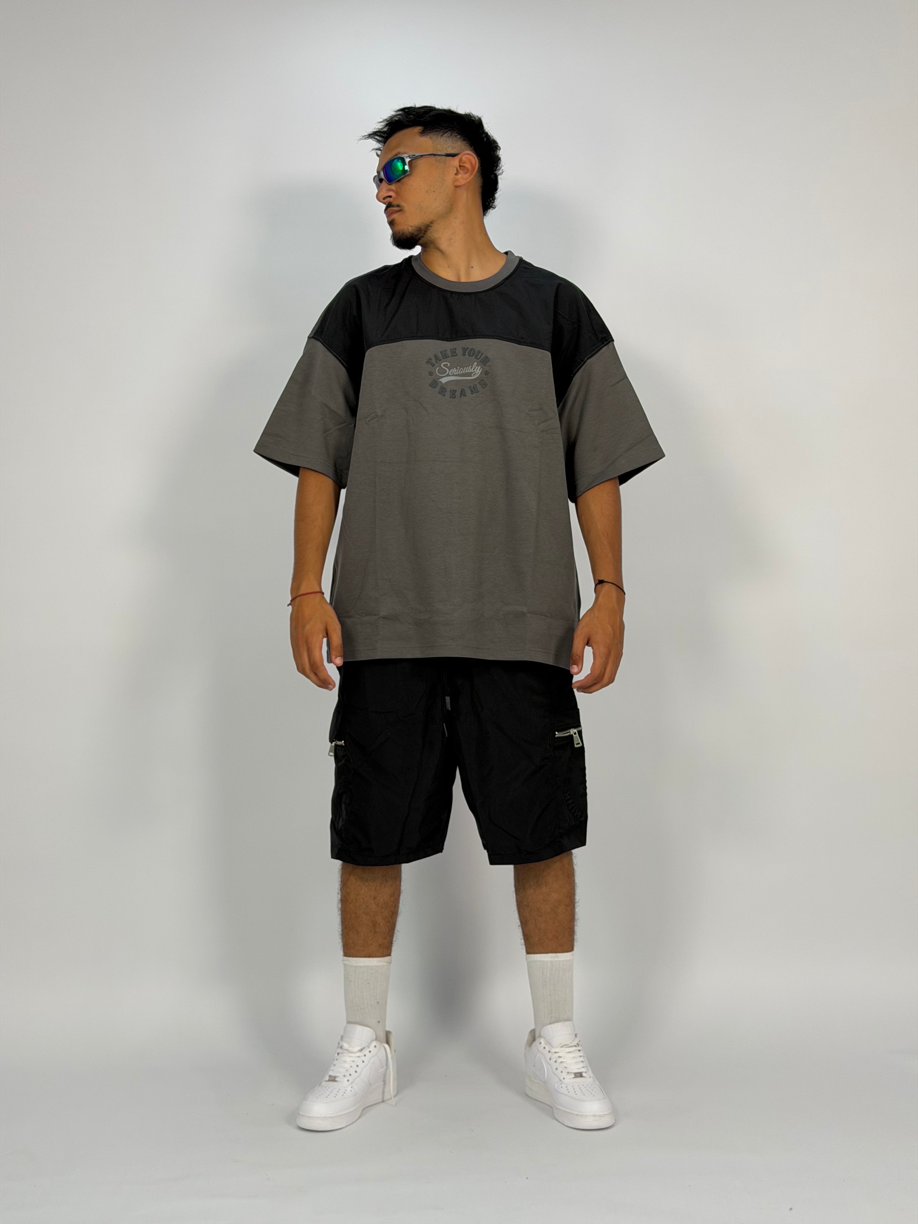 Ensemble “DUO FLOW” (B) – Set Bicolore Oversize Été
