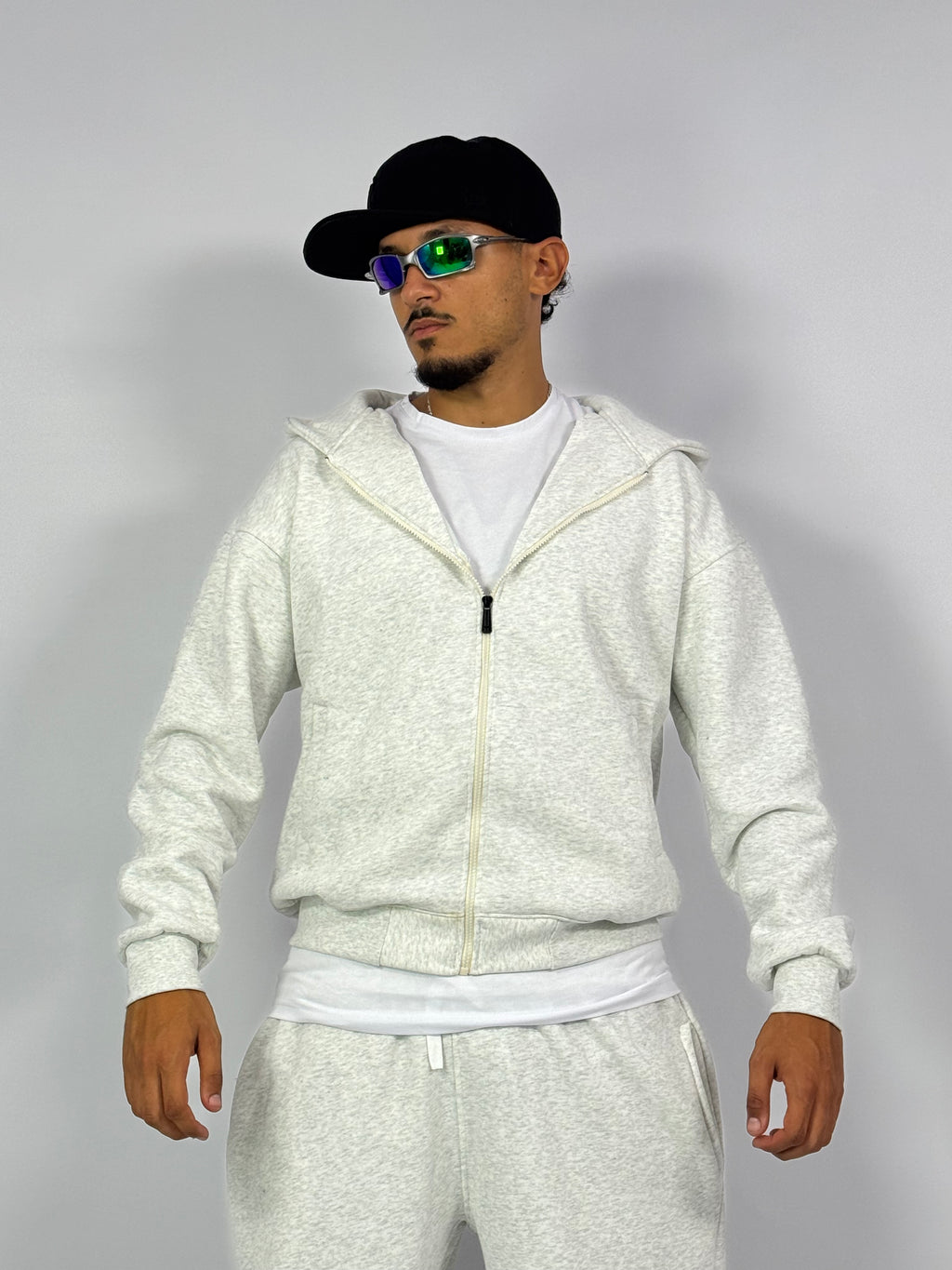 Ensemble Veste Streetwear Oversize Blanc – Veste & Pantalon