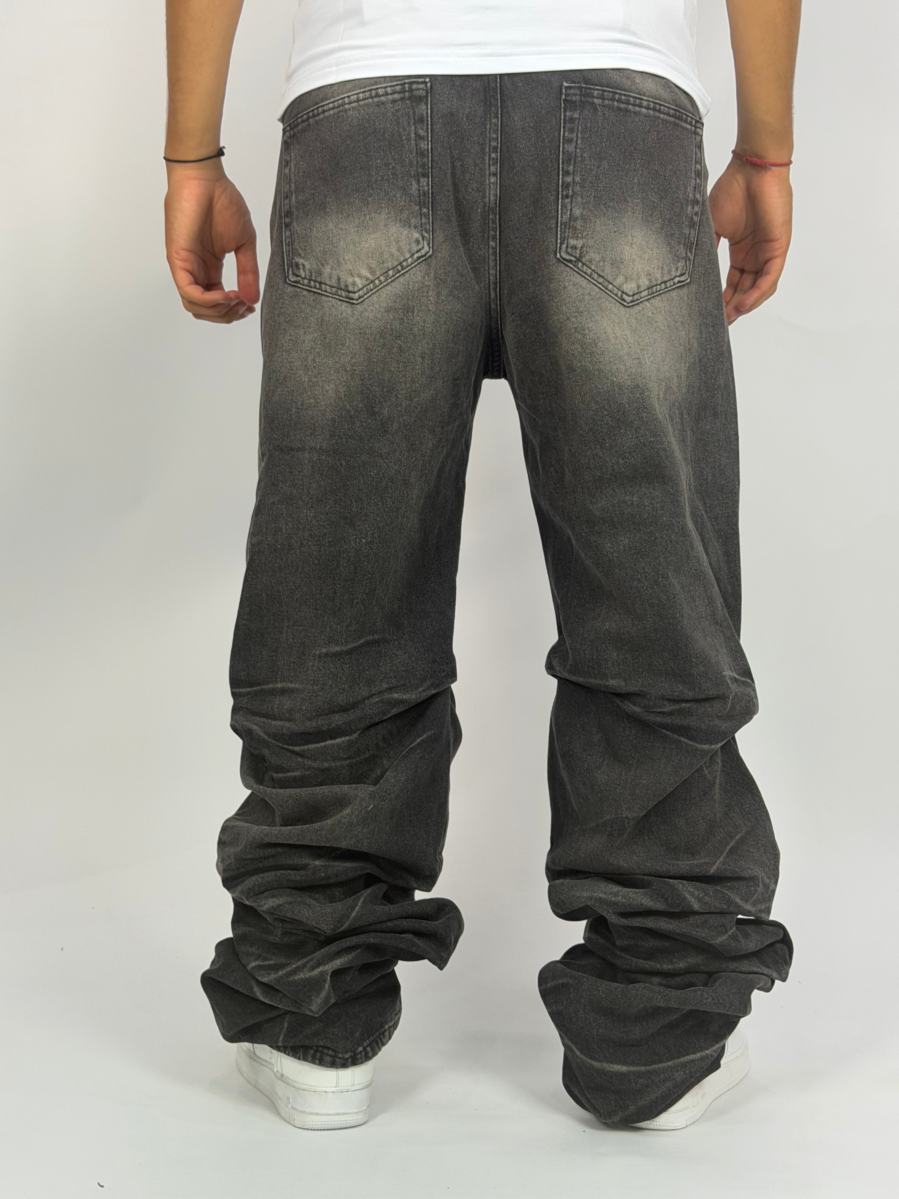 Jeans ORIGINAL Denim Oversize Destroy – Washed Black Distressed Edition