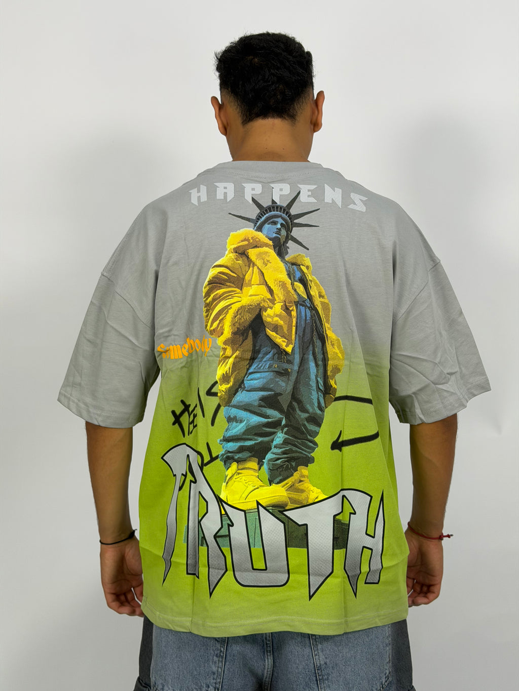 T-shirt ORIGINAL Oversize Gris – TRUTH Street Graphic Edition