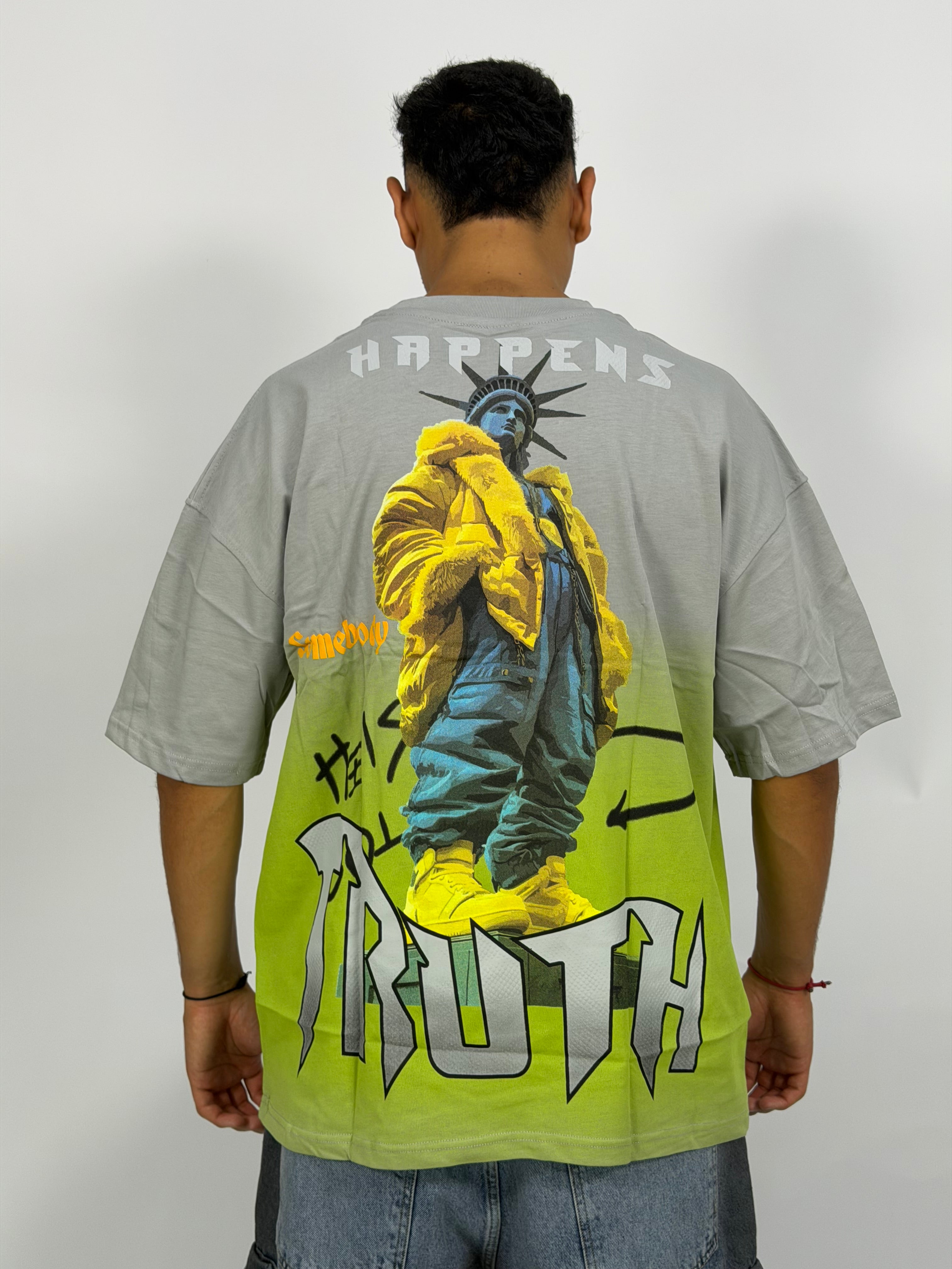 T-shirt ORIGINAL Oversize Gris – TRUTH Street Graphic Edition