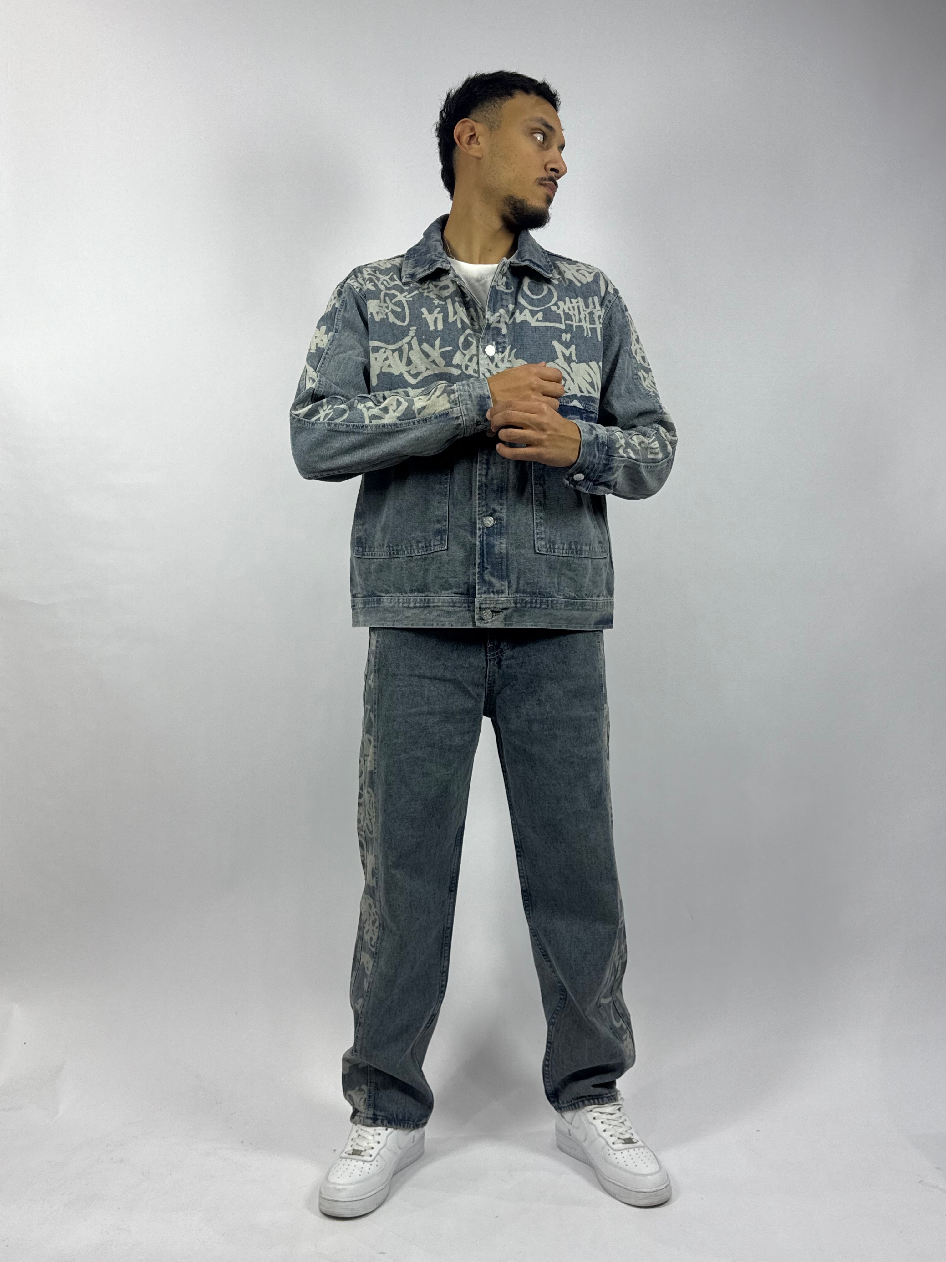 Ensemble Jeans Bleu Premium – Veste & Pantalon