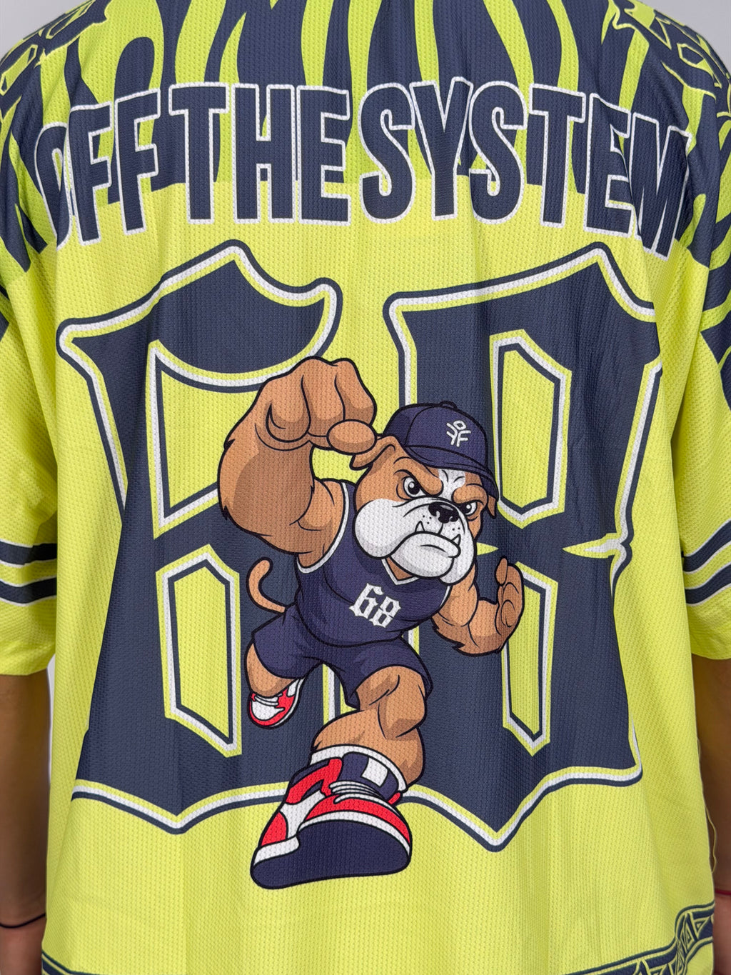 Jersey ORIGINAL Oversize Street Jaune – Bulldog 68 Edition