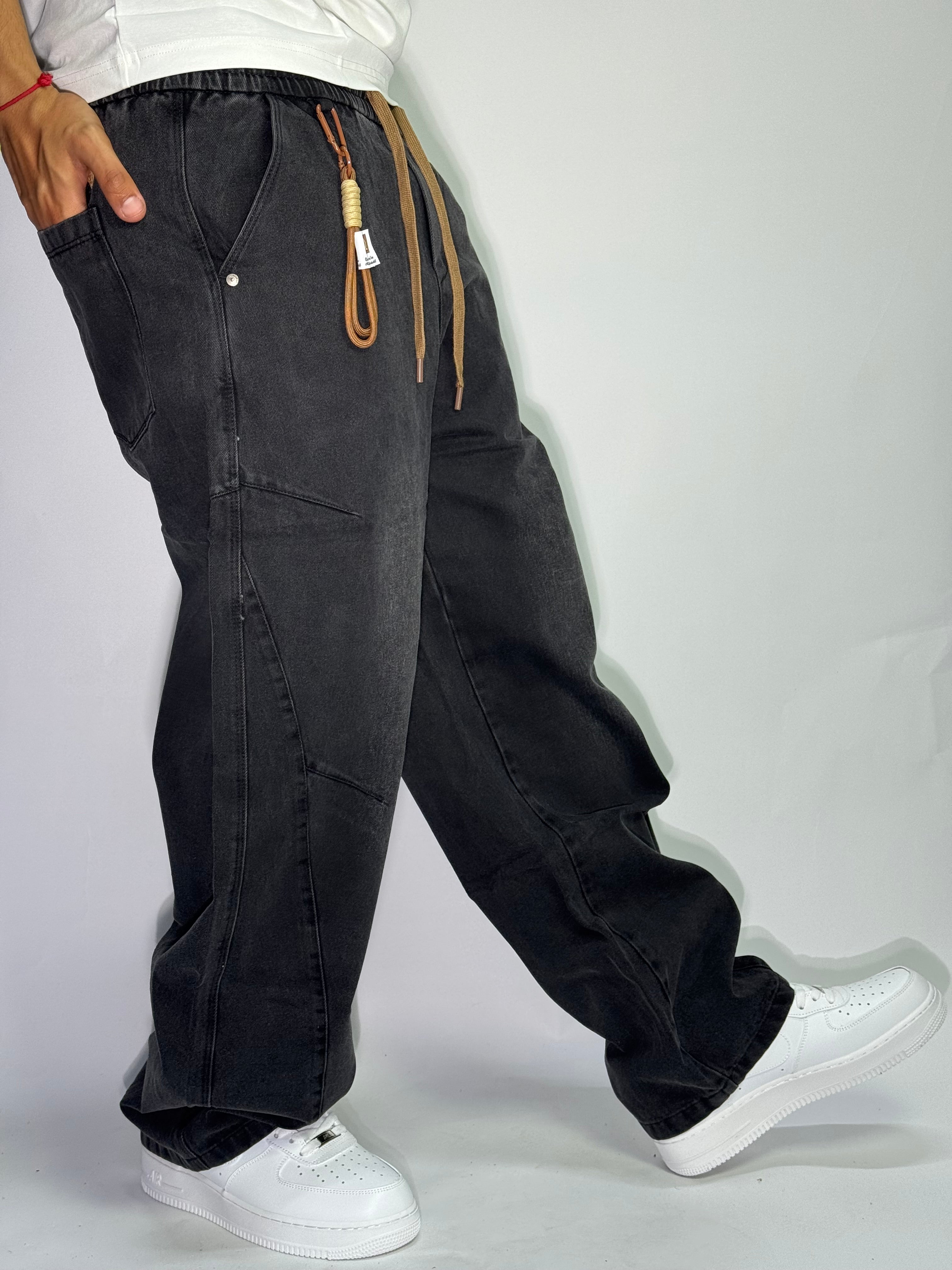 Baggy Denim Noir | Urban Streetwear Collection