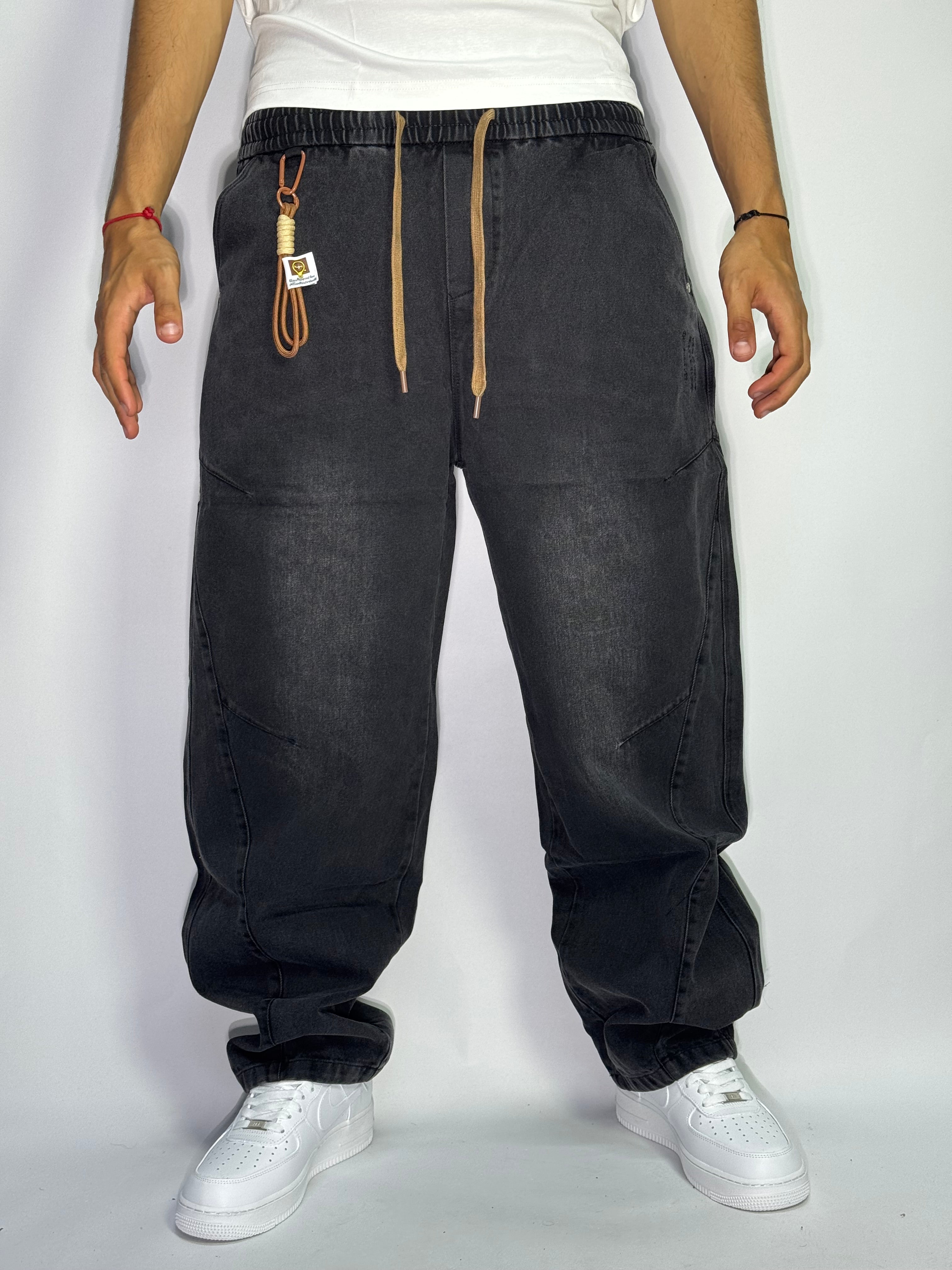 Baggy Denim Noir | Urban Streetwear Collection