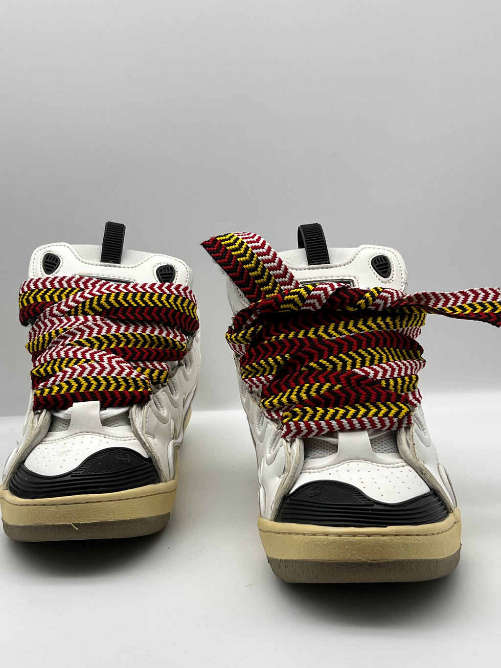 Sneakers ORIGINAL montantes blanches à lacets multicolores