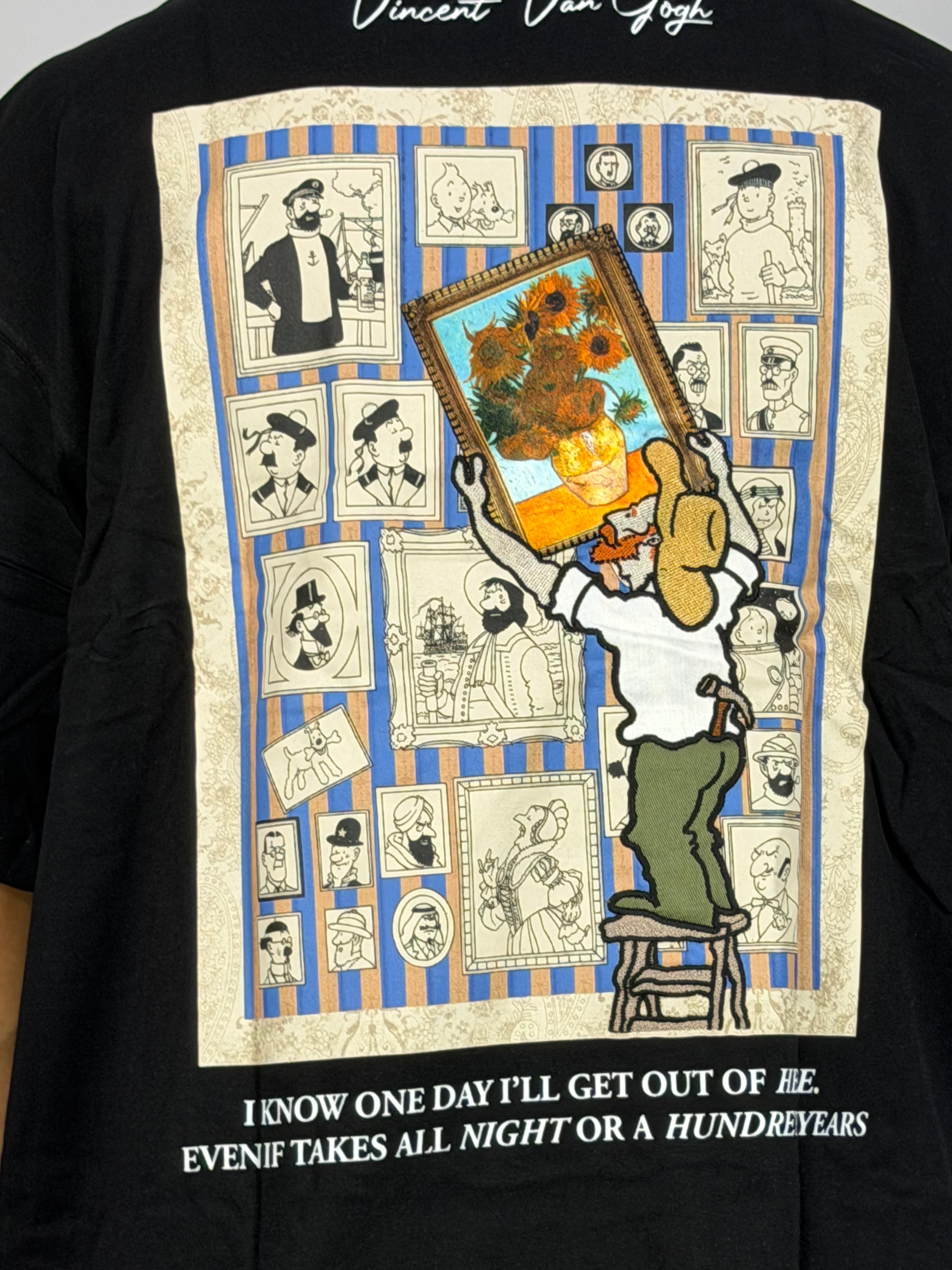 T-shirt Original Oversize Noir – Art Gallery Statement Edition