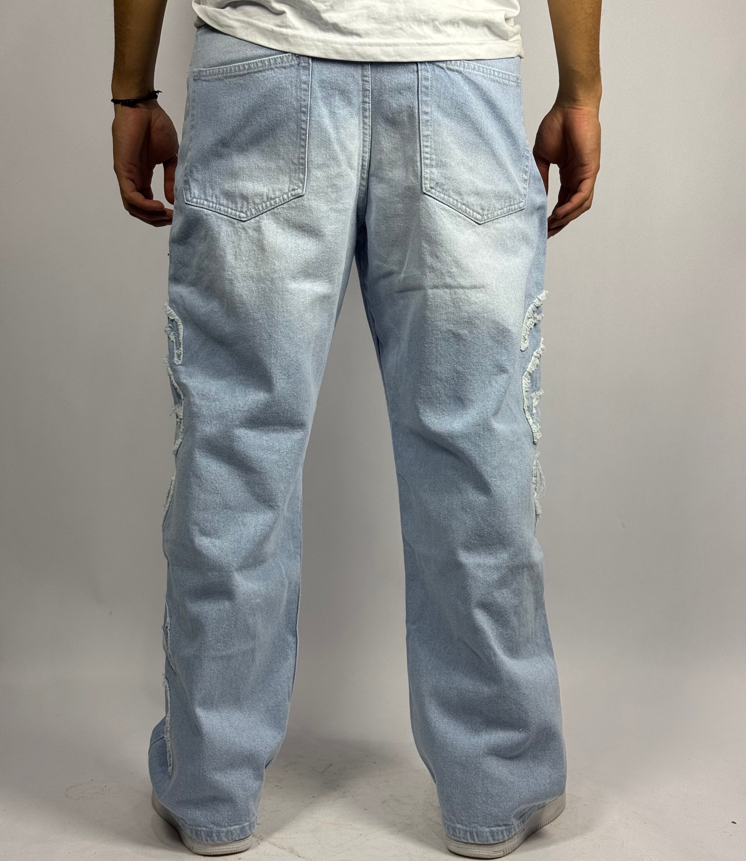 Jean Baggy 1 ère Qualité – Collection Broderie Flamme ( Model C)