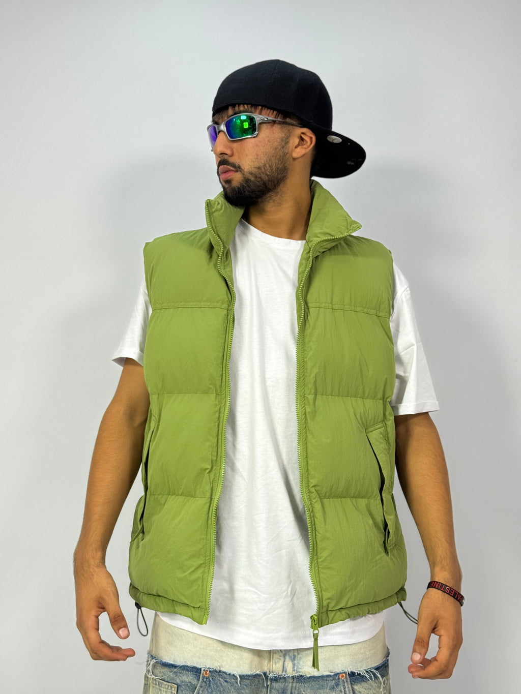 Doudoune 1 ère Qualité Vert Pistache– Gilet Puffer Streetwear
