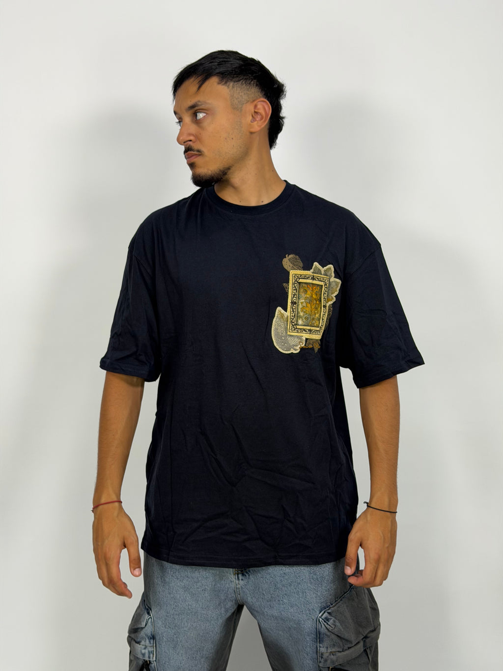T-shirt ORIGINAL Oversize Bleu – Paisley Message Edition
