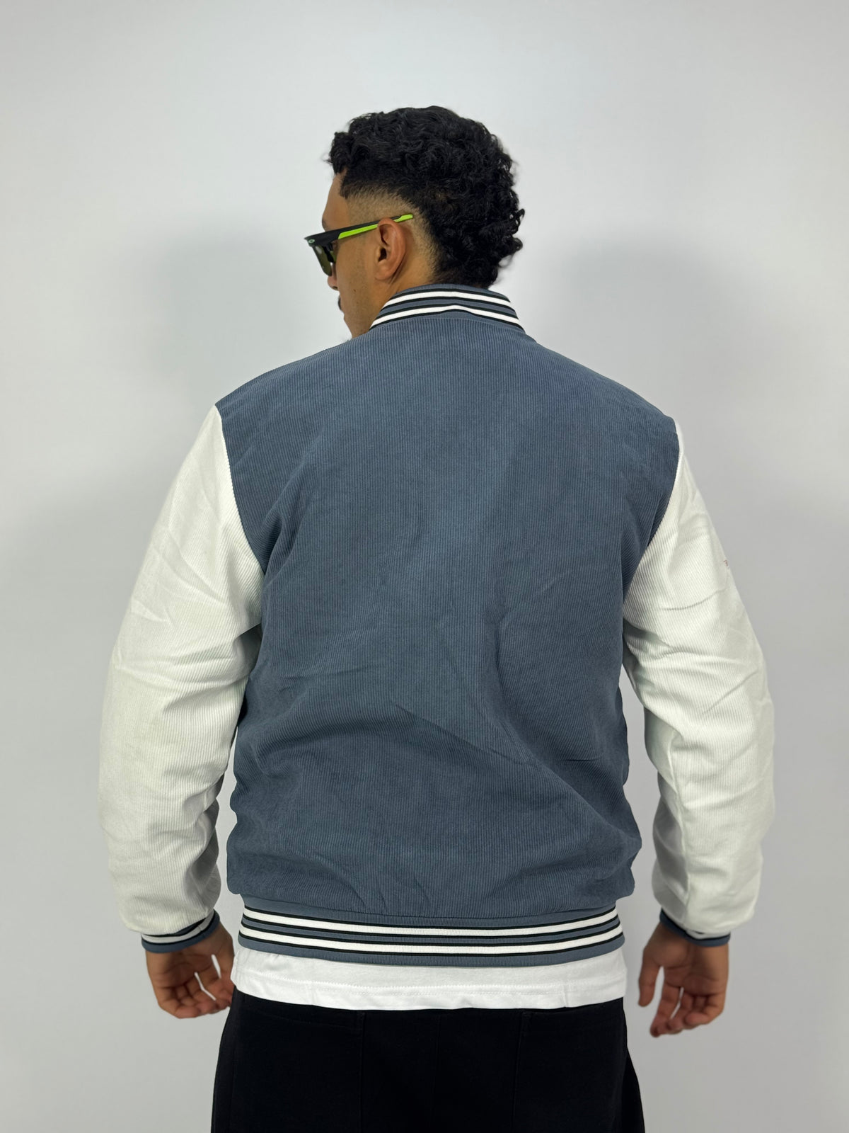 Slate College Bomber – Blue Grey