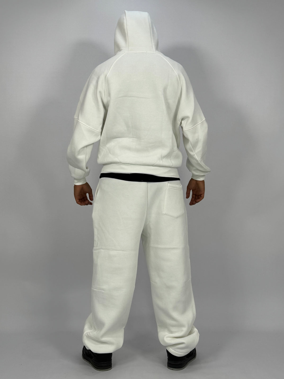 Ensemble Métalliques Blanc à Capuche