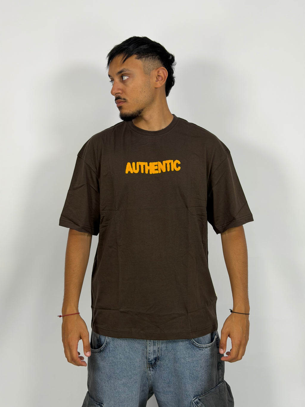 T-shirt ORIGINAL Oversize Marron – Authentic Statement