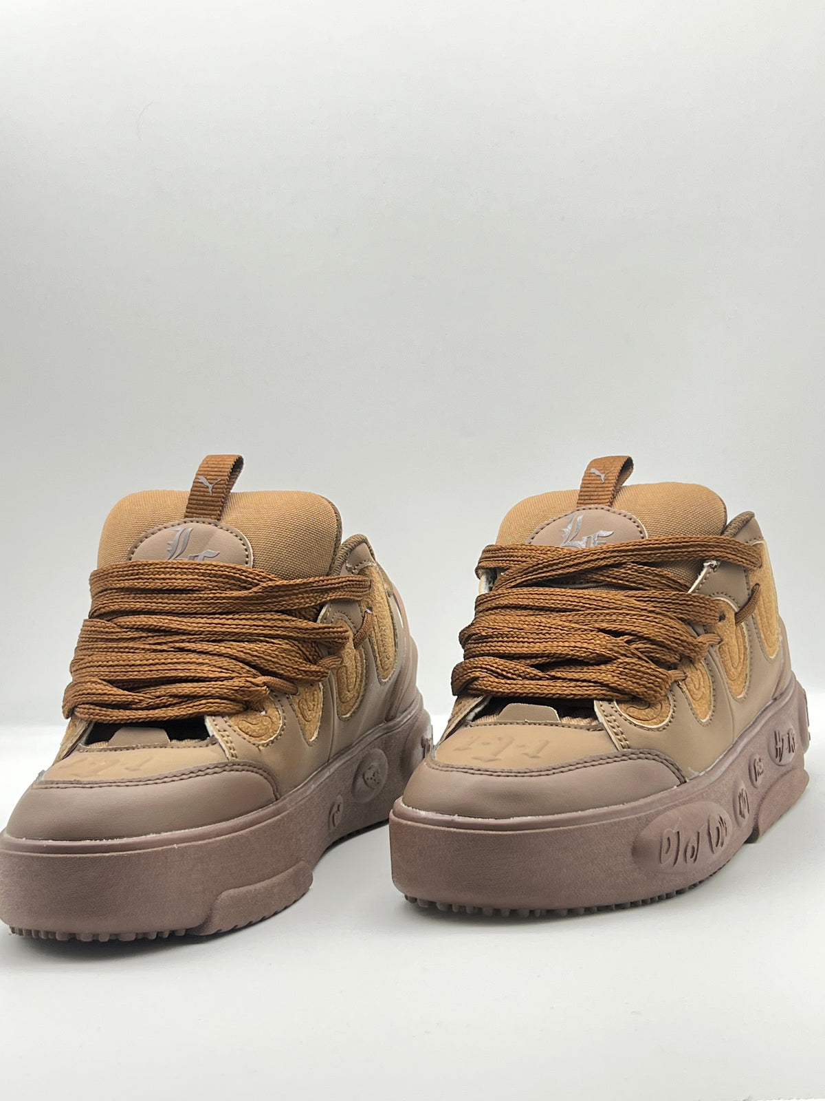 Sneakers ORIGINAL chunky marron et camel