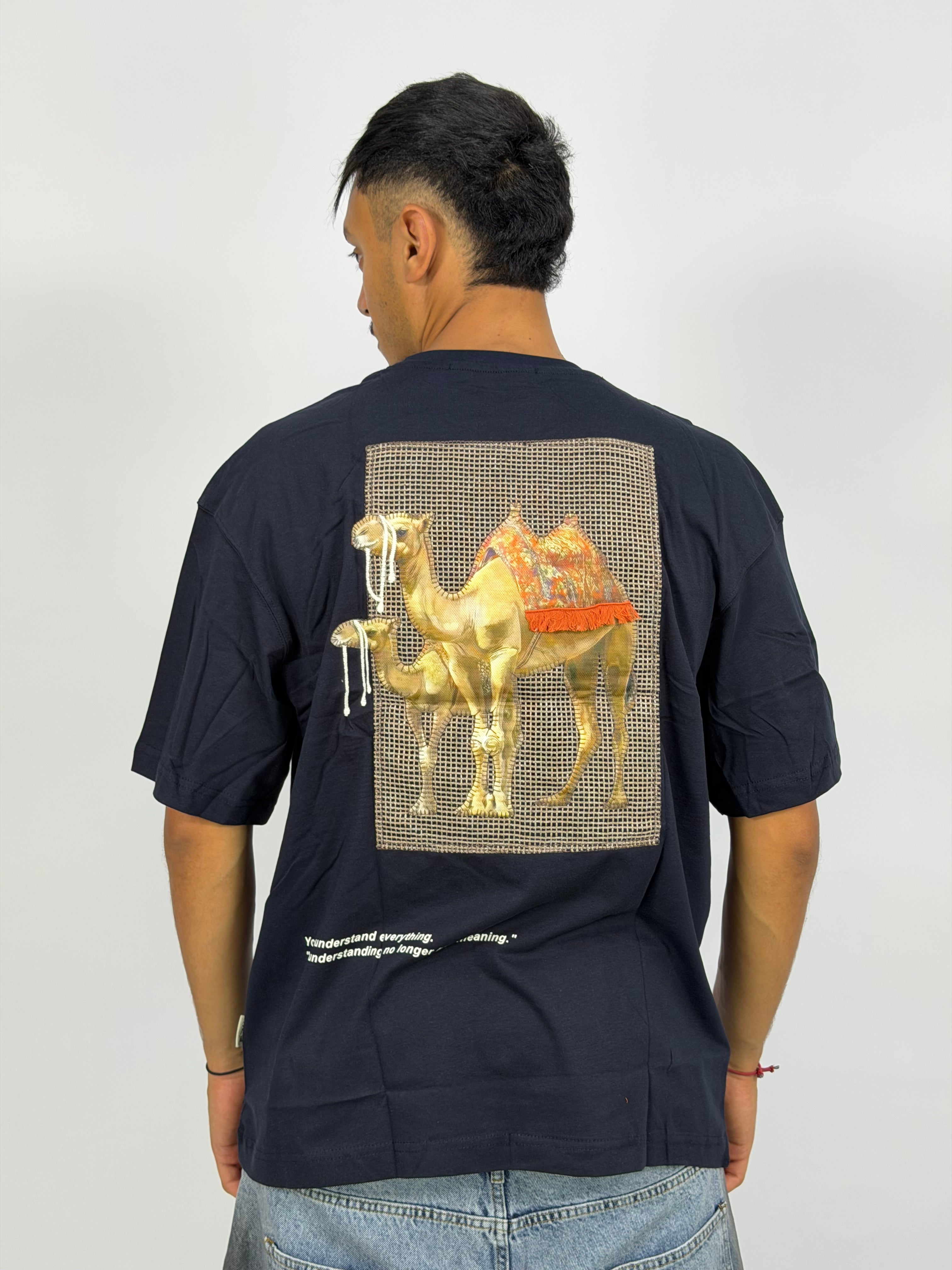 T-shirt ORIGINAL Oversize Bleu – Desert Camel Heritage Edition