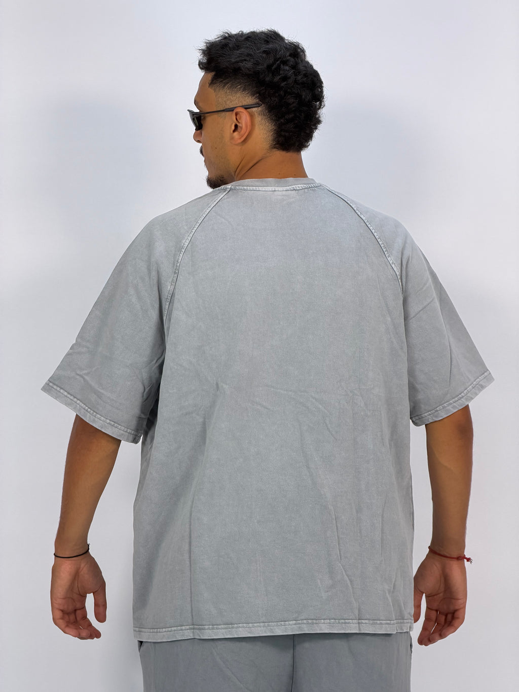 Ensemble “OCEAN DUST” Gris – T-Shirt + Short Cargo Streetwear