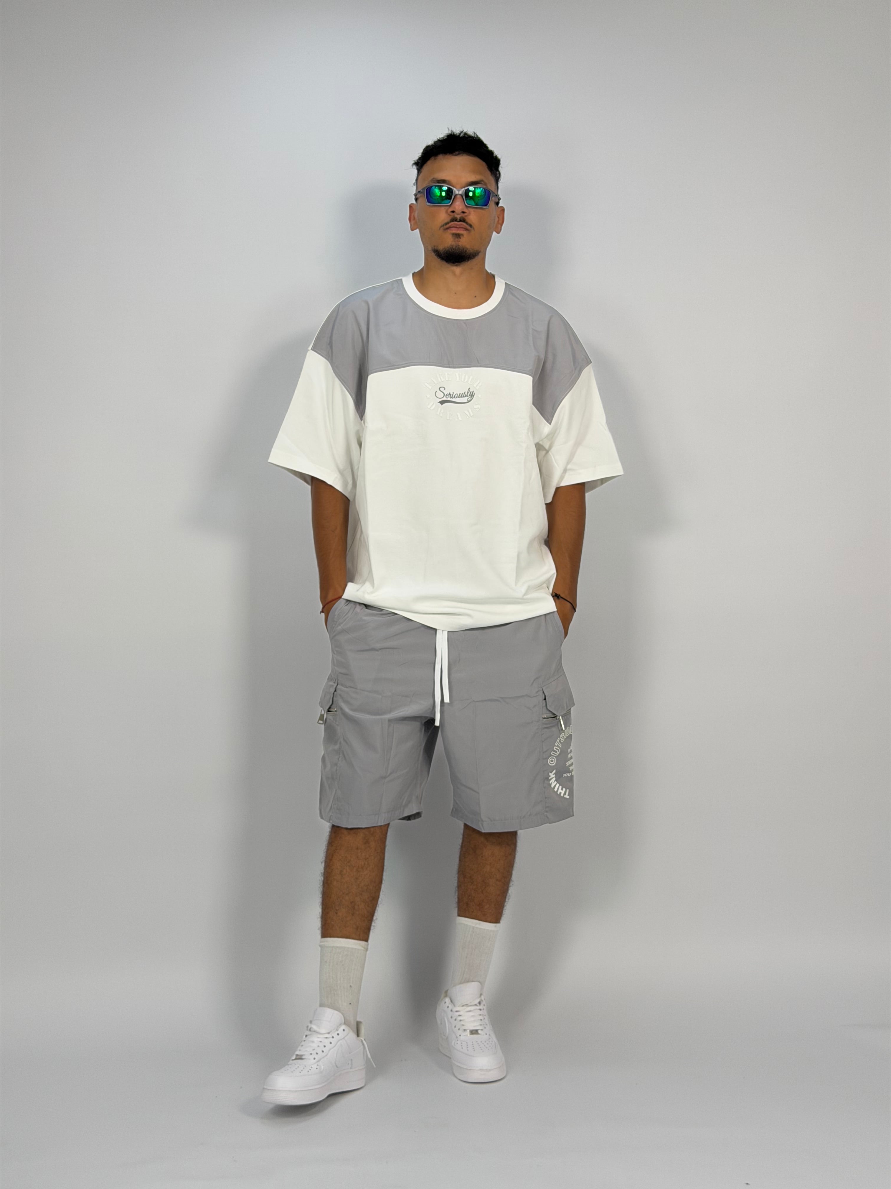 Ensemble “DUO FLOW” (C) – Set Bicolore Oversize Été