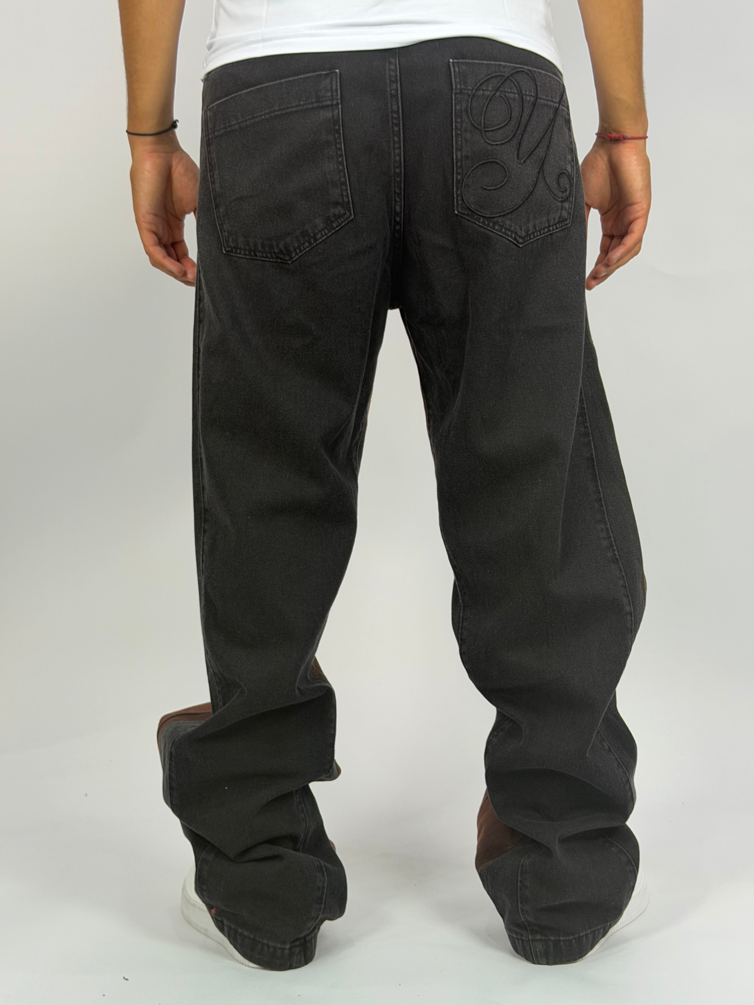 Jeans ORIGINAL Denim Oversize Bi-Tone – Vintage Brown Shadow Edition