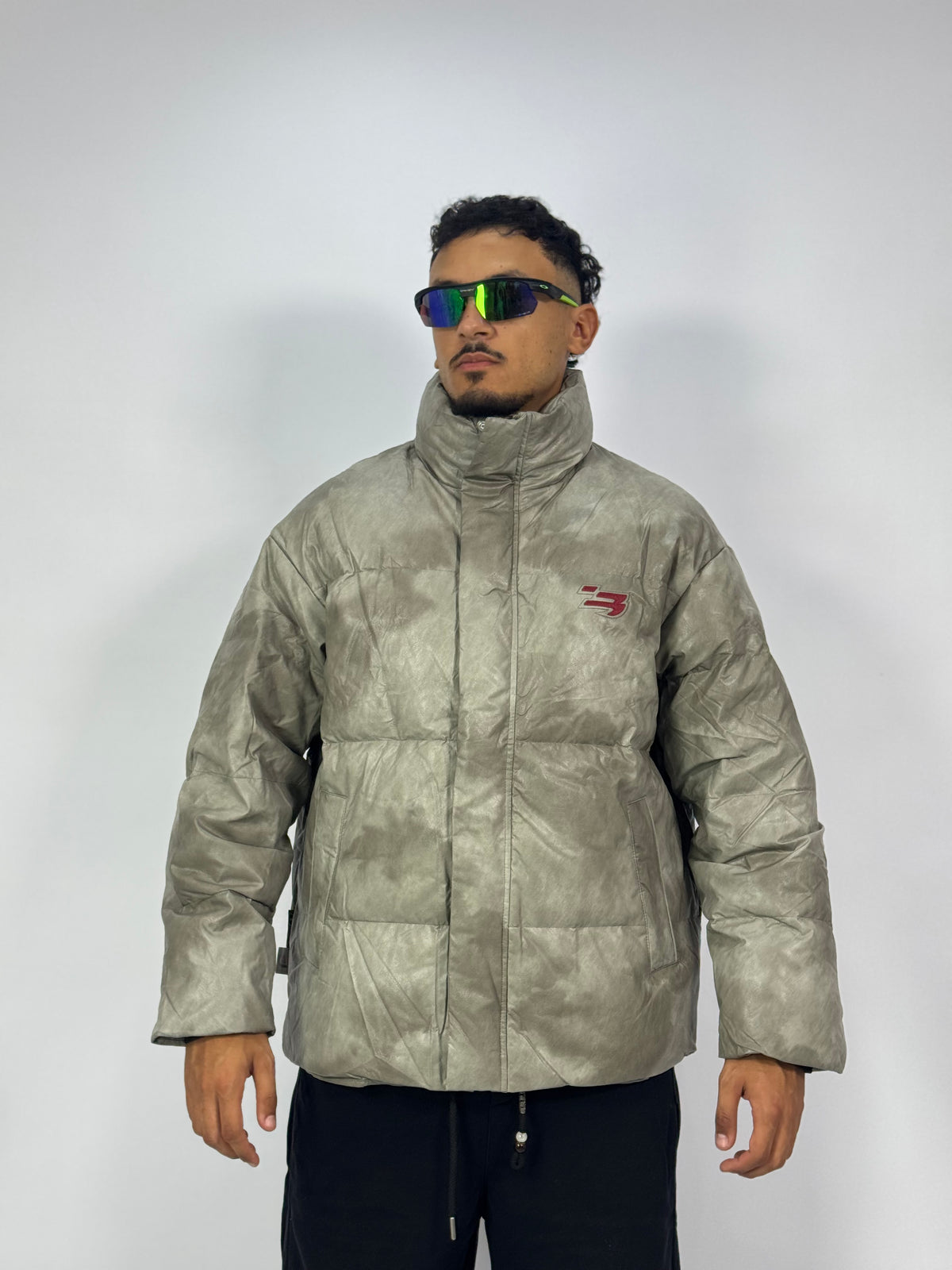 Puffer Stonewash – Sage Grey